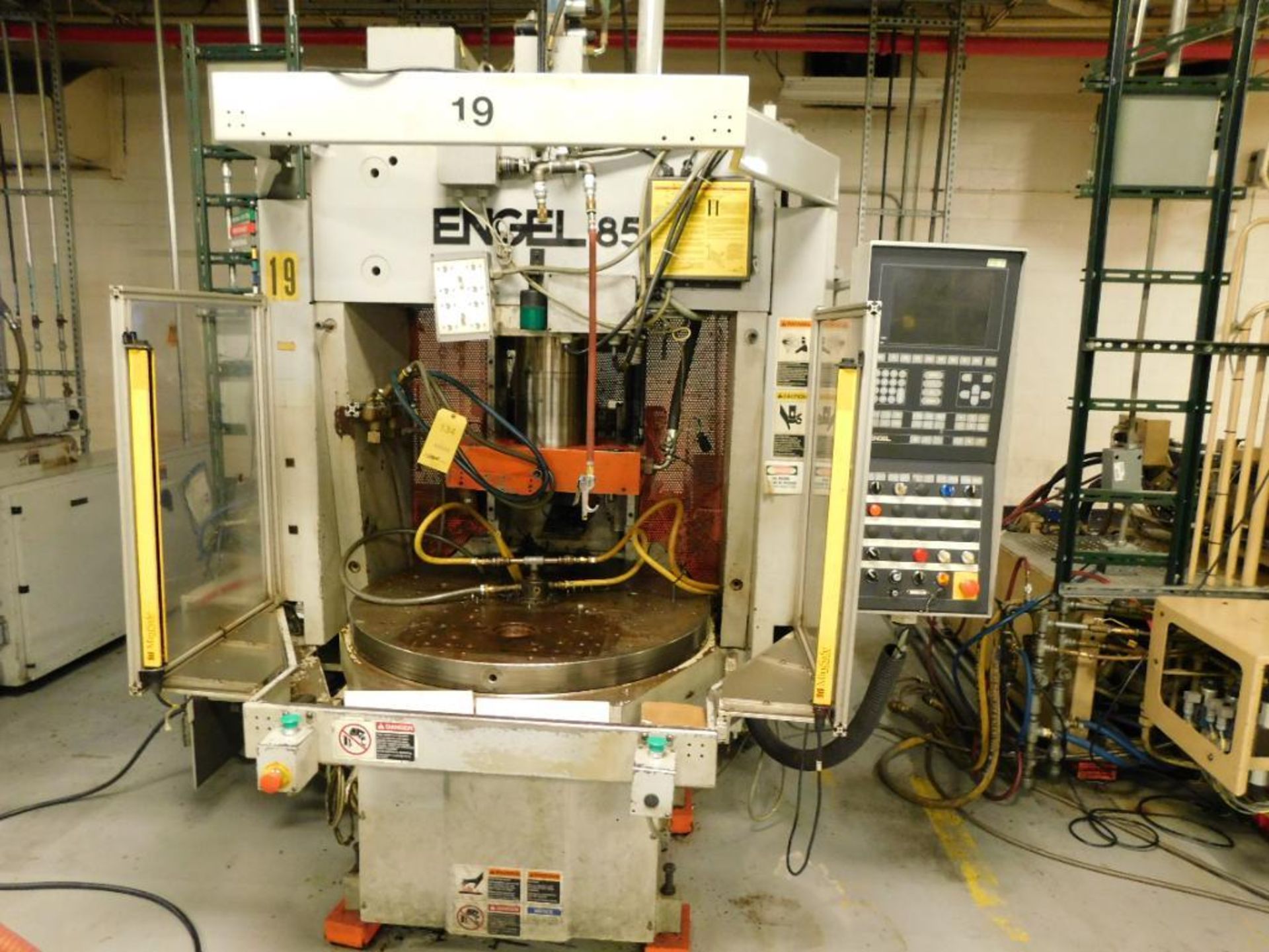 2002 Engel ES 330/85VS Plastic Injection Molding Machine, 85-Ton Capacity, Vertical, 3.2-Oz, S/N 713