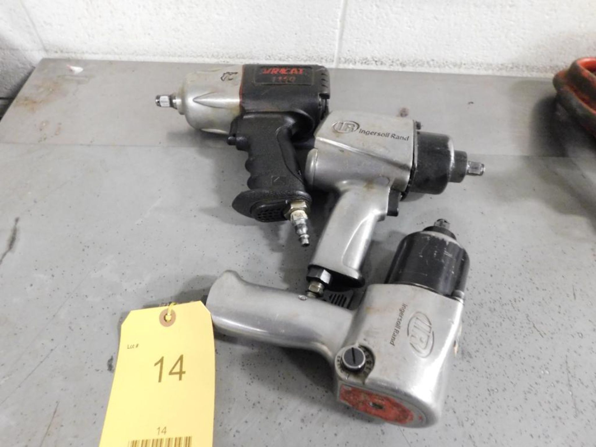 LOT: (2) Ingersoll Rand Pneumatic Impact Wrenches, (1) Aircat 1/2" Pneumatic Impact Wrench