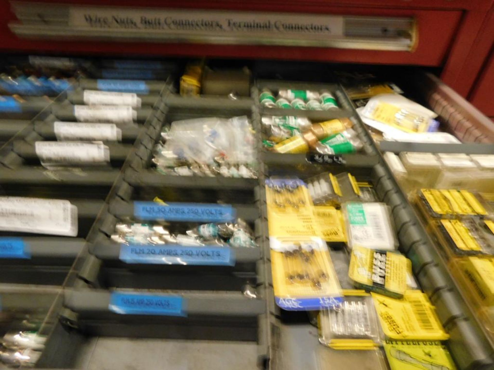 LOT: (2) Vidmar Cabinets w/Contents of Fuses, Relay & Connectors - Image 3 of 6