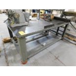 51" x 89" x 1-1/4" Steel Fabrication Table