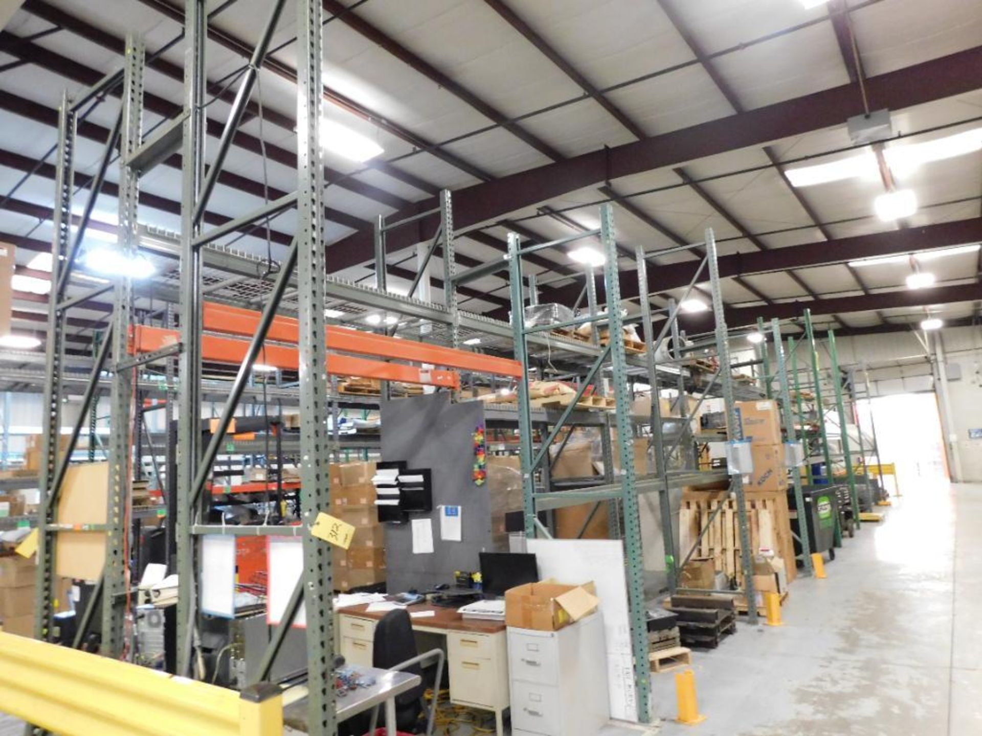 LOT: (10) Sections Pallet Rack,14' H x 9' W x 36" D w/Wire Decking, (5) Sections Pallet Rack, 12' H - Image 2 of 2