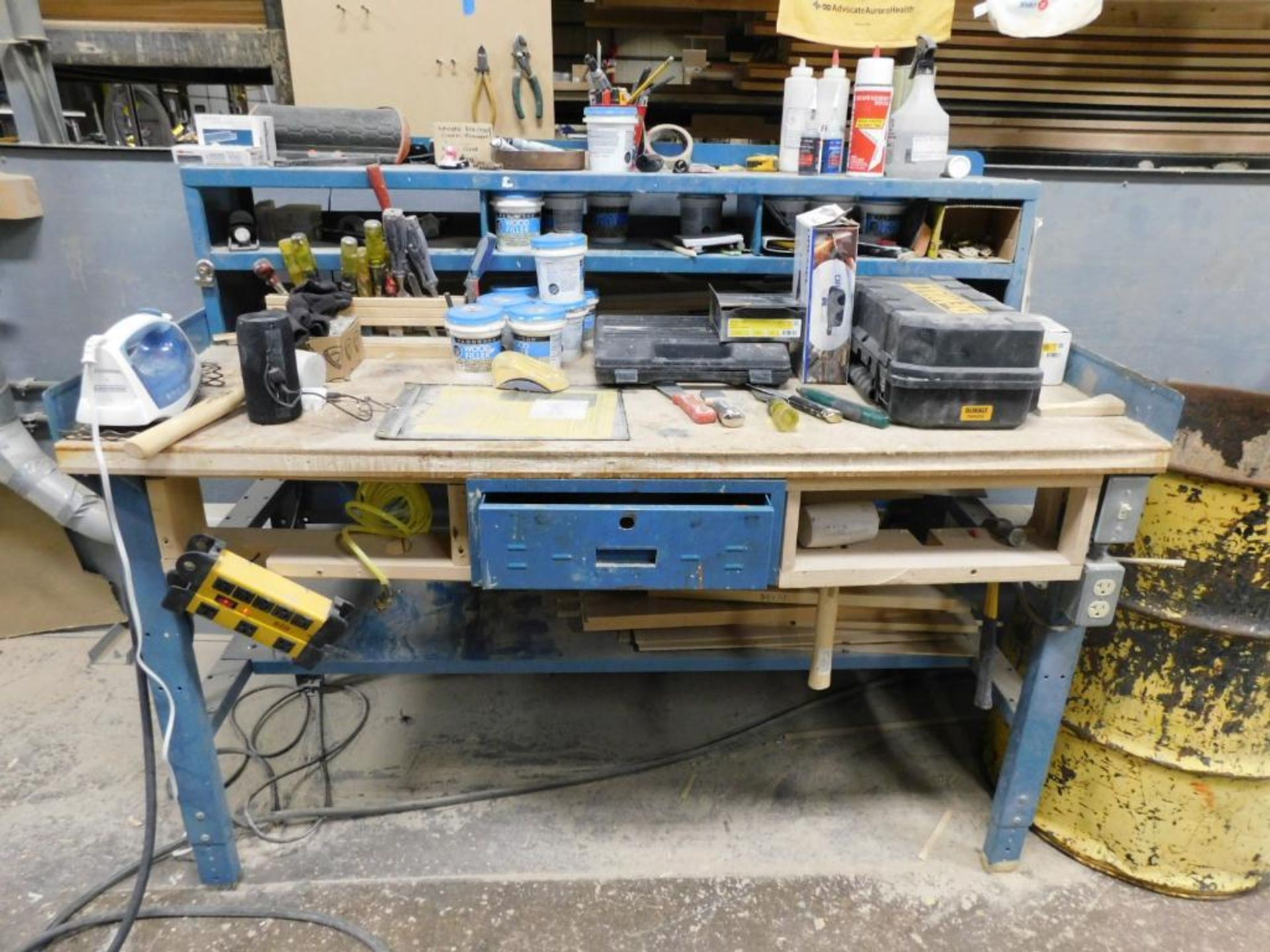 LOT: (3) Workbenches w/Assorted Hand Tools, Fillers, etc. - Image 4 of 4