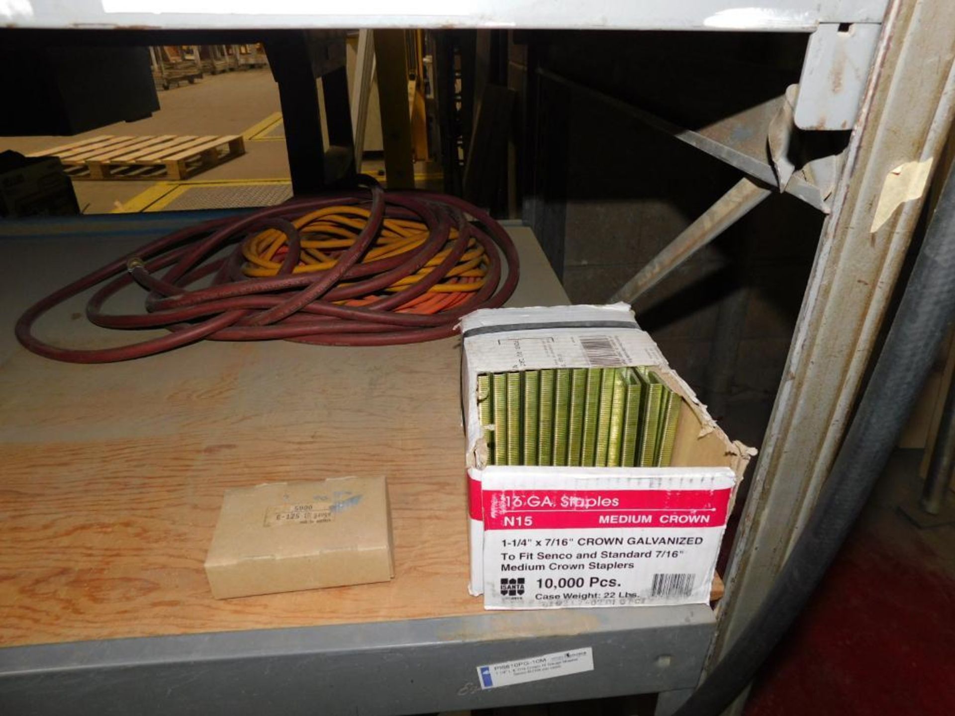 LOT: Rack w/Contents of Stretch Wrap, Tape, Shipping Supplies - Image 8 of 9