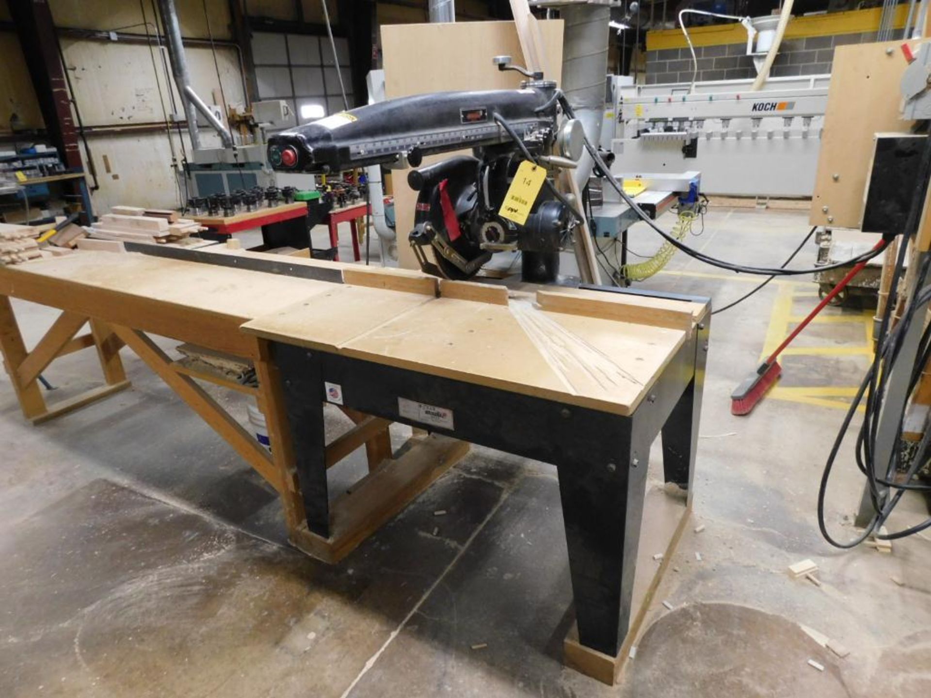 The Original Saw Co. Radial Arm Saw, Model 3546, 18" Throw, 16" Blade, S/N 000900966