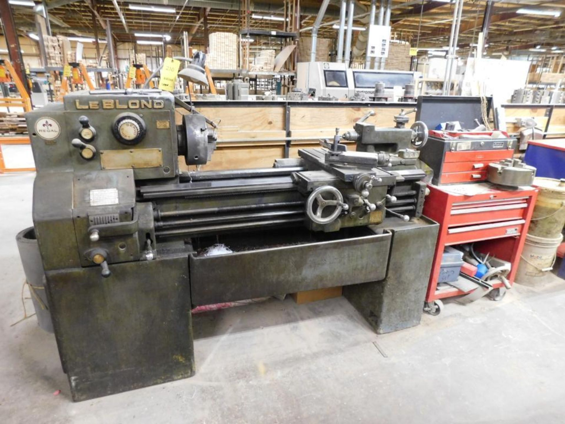 Leblond Engine Lathe, Model Regal 15" Swing x 36" Between Centers, S/N 4B1005, 3-Jaw/4-Jaw Chucks, T