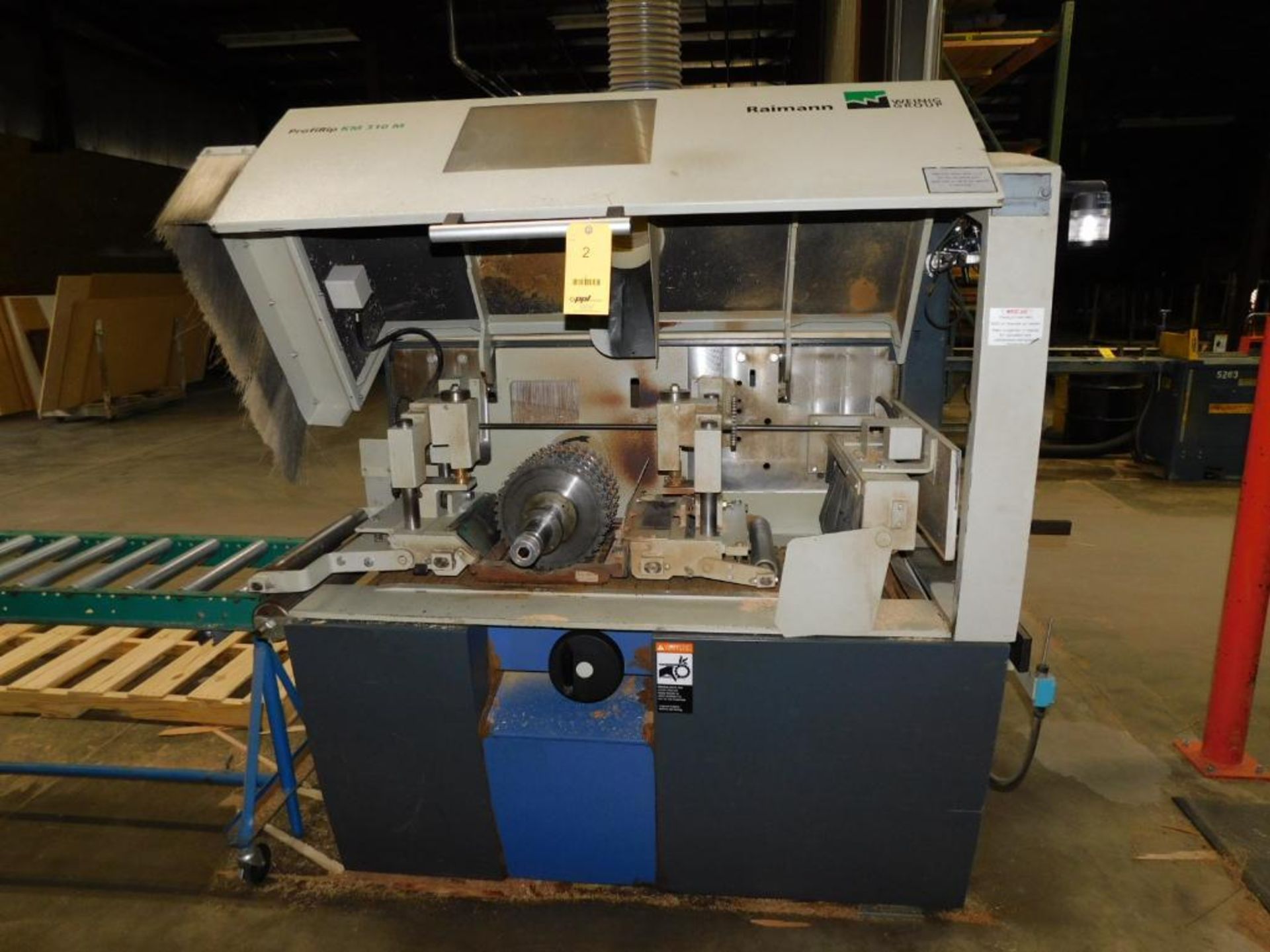 Raimann Weinig 18" Rip Saw, Model PROFIRIP- KM-310, S/N 04245 (2004), Raimann PLC Control, 4 Head, L