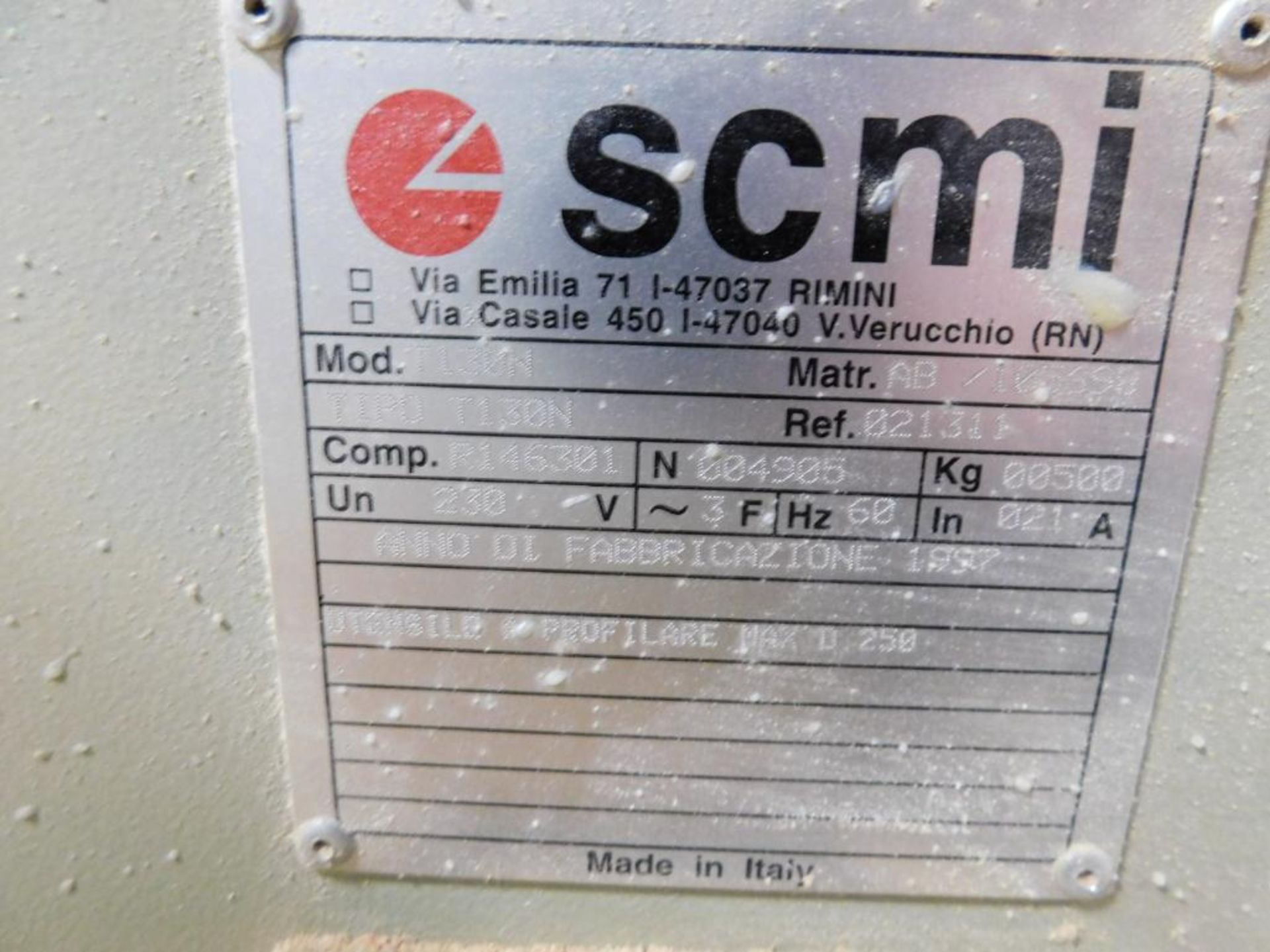 SCMI Moulder/Shaper, Model T-130N, S/N AB/105698, Analog Control, T-Slot Table, Delta Swing Away Pow - Image 10 of 10