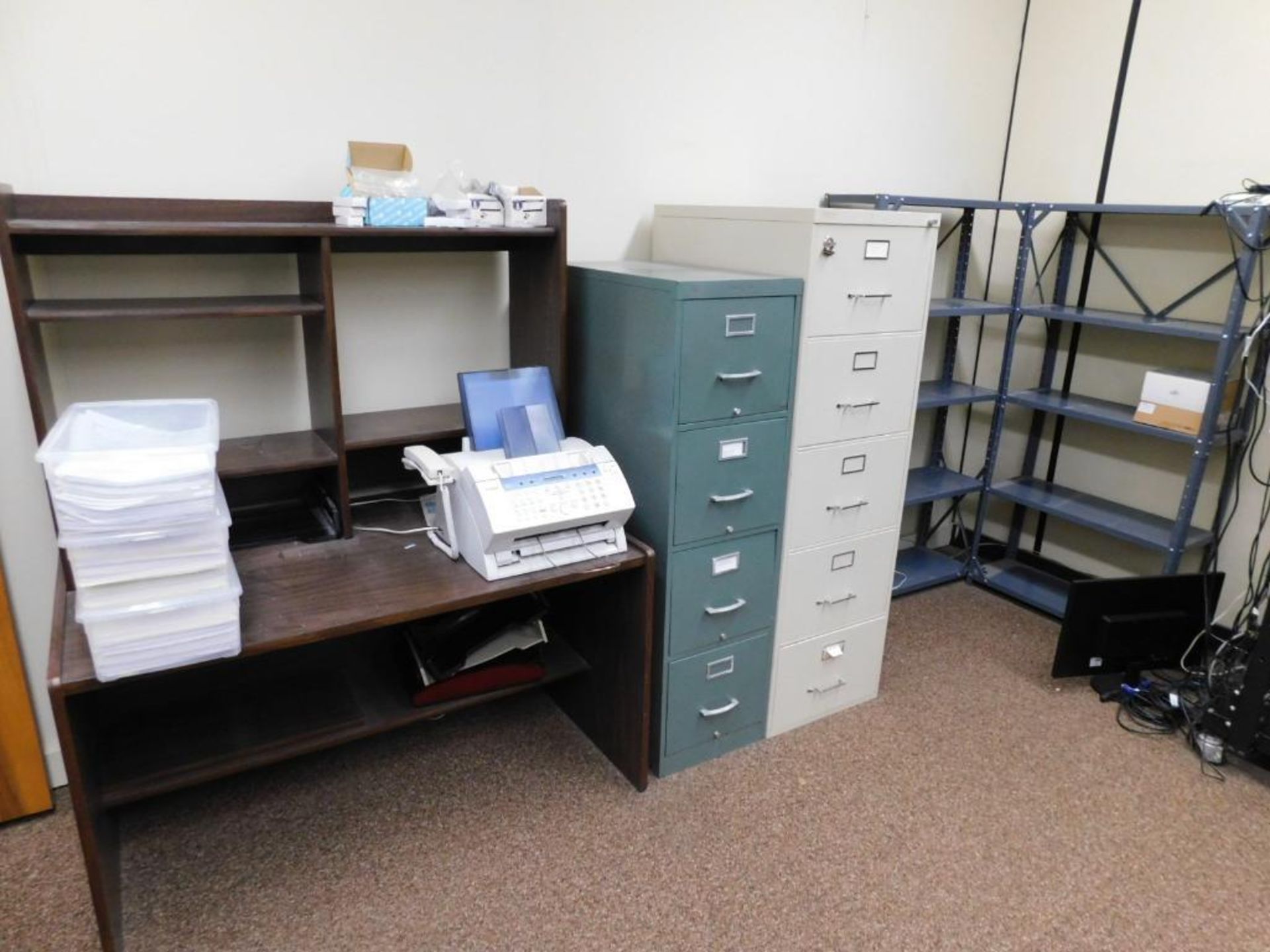 LOT: Contents of Main Office (NO ART, NO ELECTRONICS, NOTHING ATTACHED TO WALLS) - Image 5 of 27
