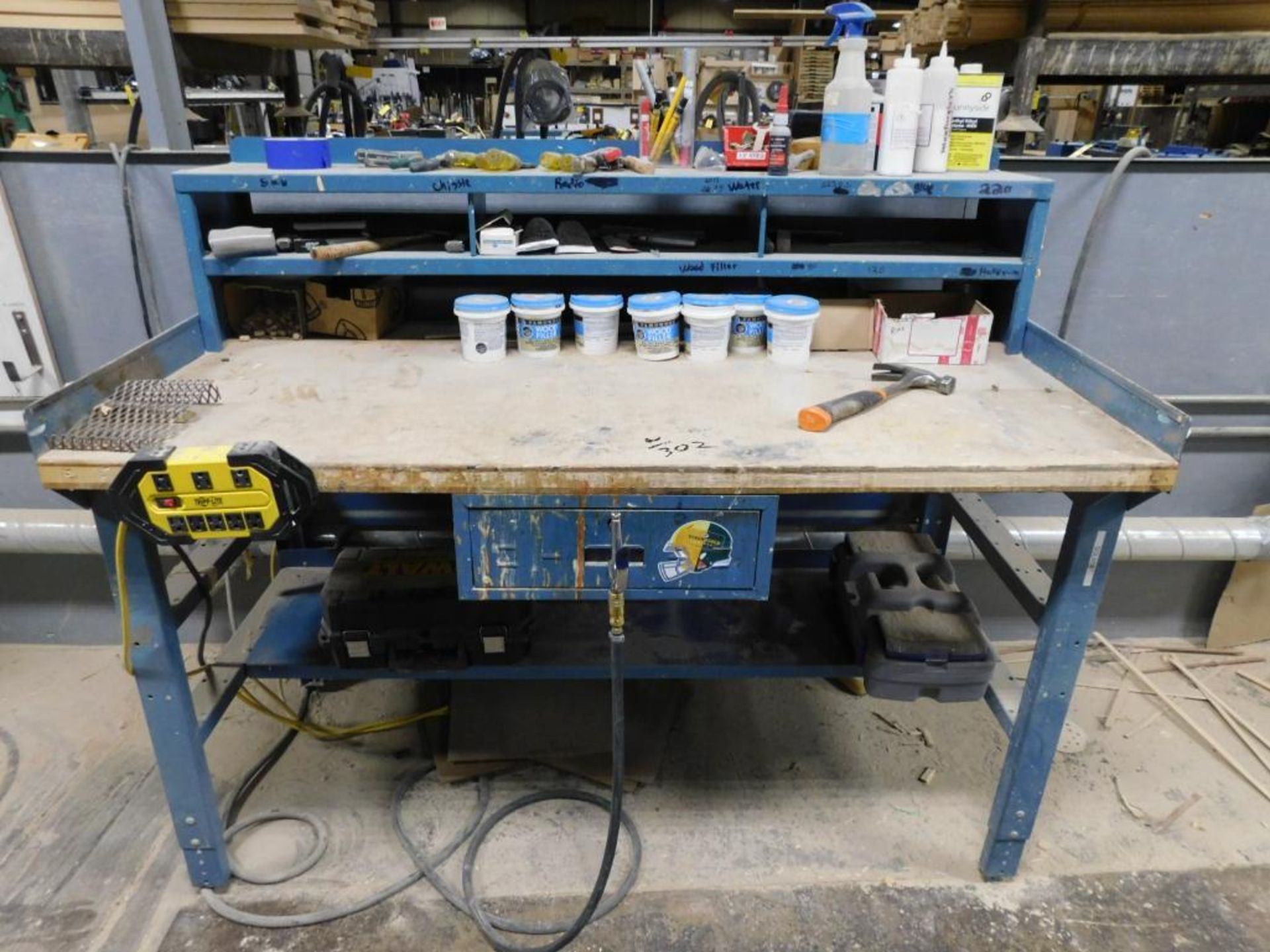 LOT: (3) Workbenches w/Assorted Hand Tools, Fillers, etc. - Image 3 of 4