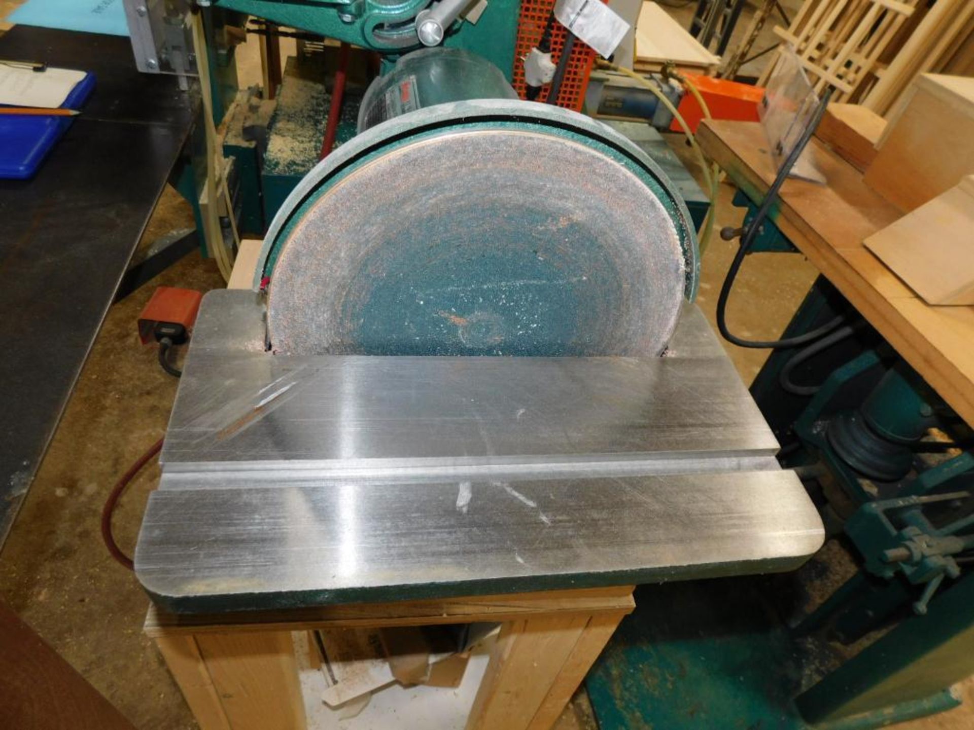 Grizzly Combo Belt Sander/Disc Grinder, Model G-1183, S/N 8040007 (2008), 6" Belt, 12" Grinder Wheel - Image 4 of 5