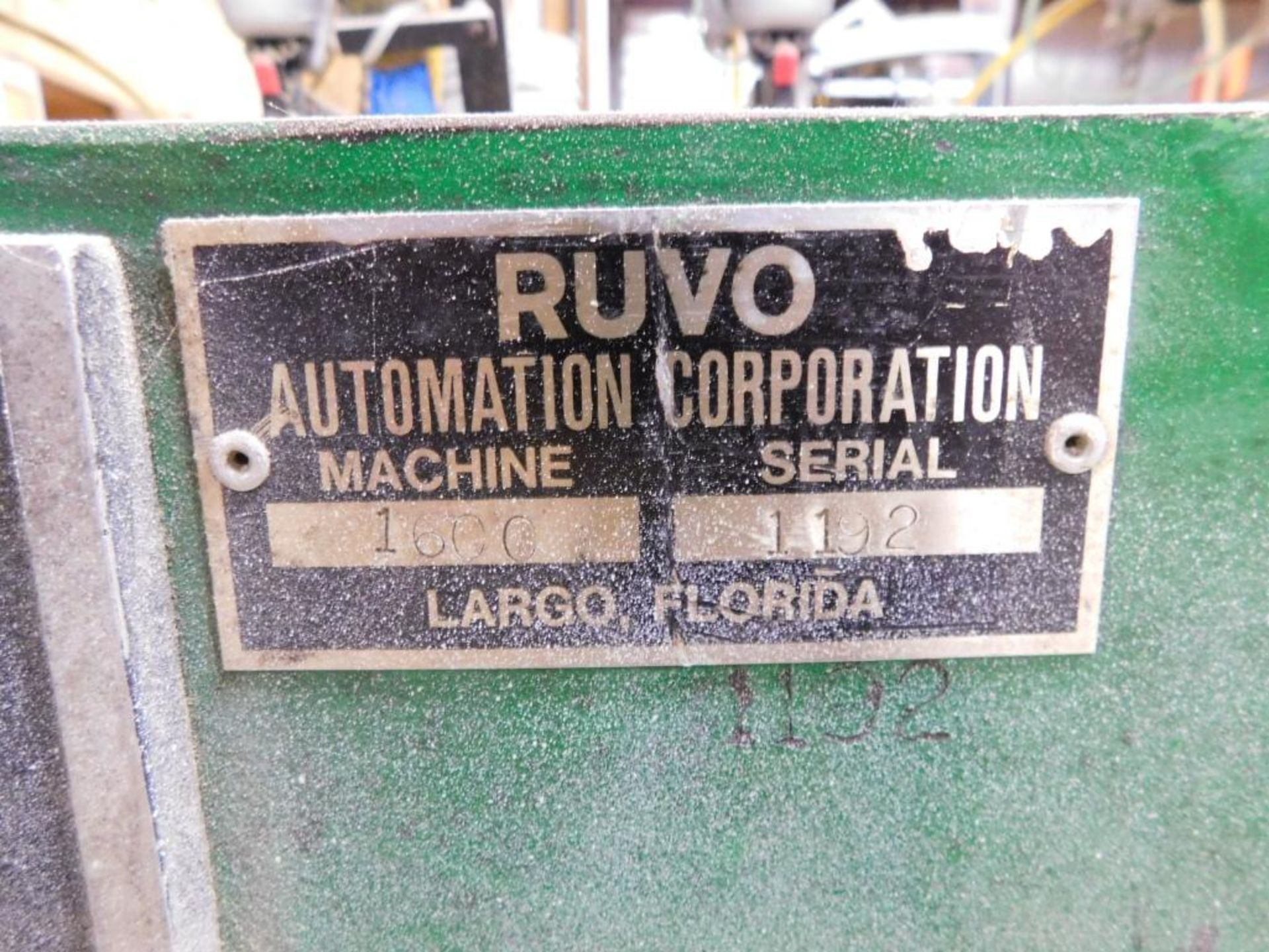 Ruvo Automation Corp. Nail Machine, Model 1600, S/N 1192, 7-Head, Analog Control, Off Line - Image 4 of 4