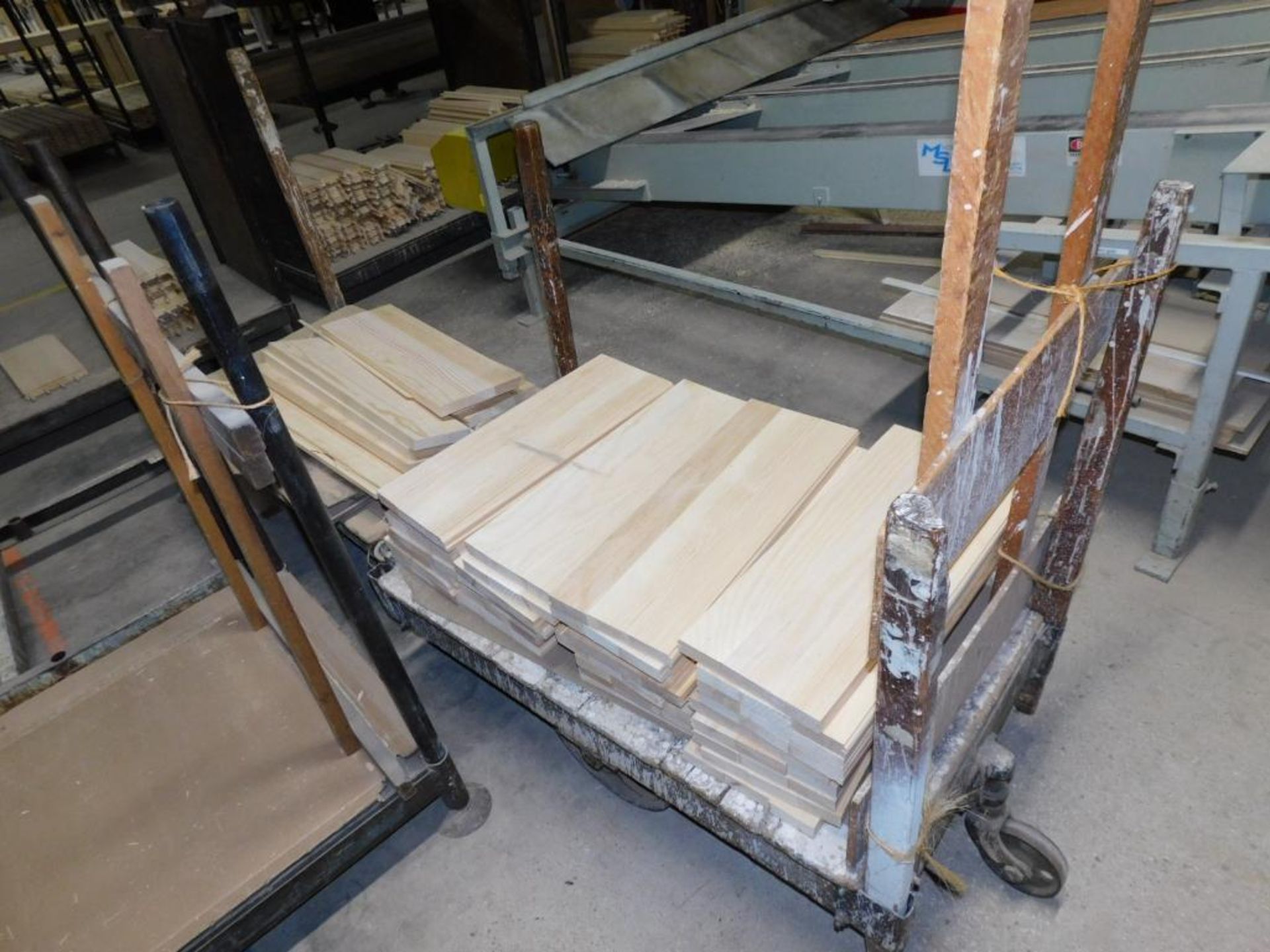 LOT: (2) Rolling Carts, (4) Material Racks - Image 4 of 6