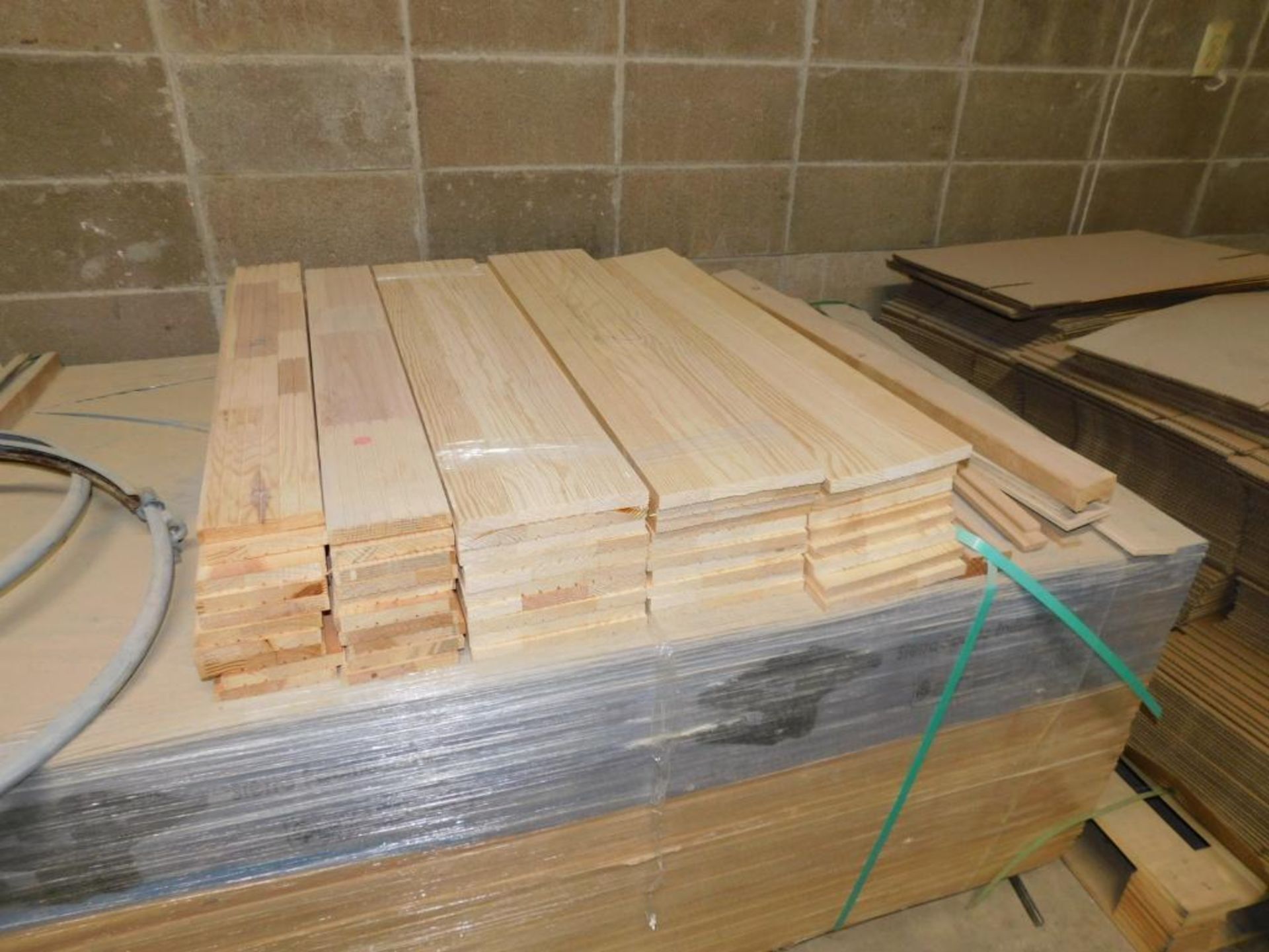 LOT: (6) Carts, (3) Racks w/Contents of Assorted Clear Poplar & Pine Wood - Image 10 of 11