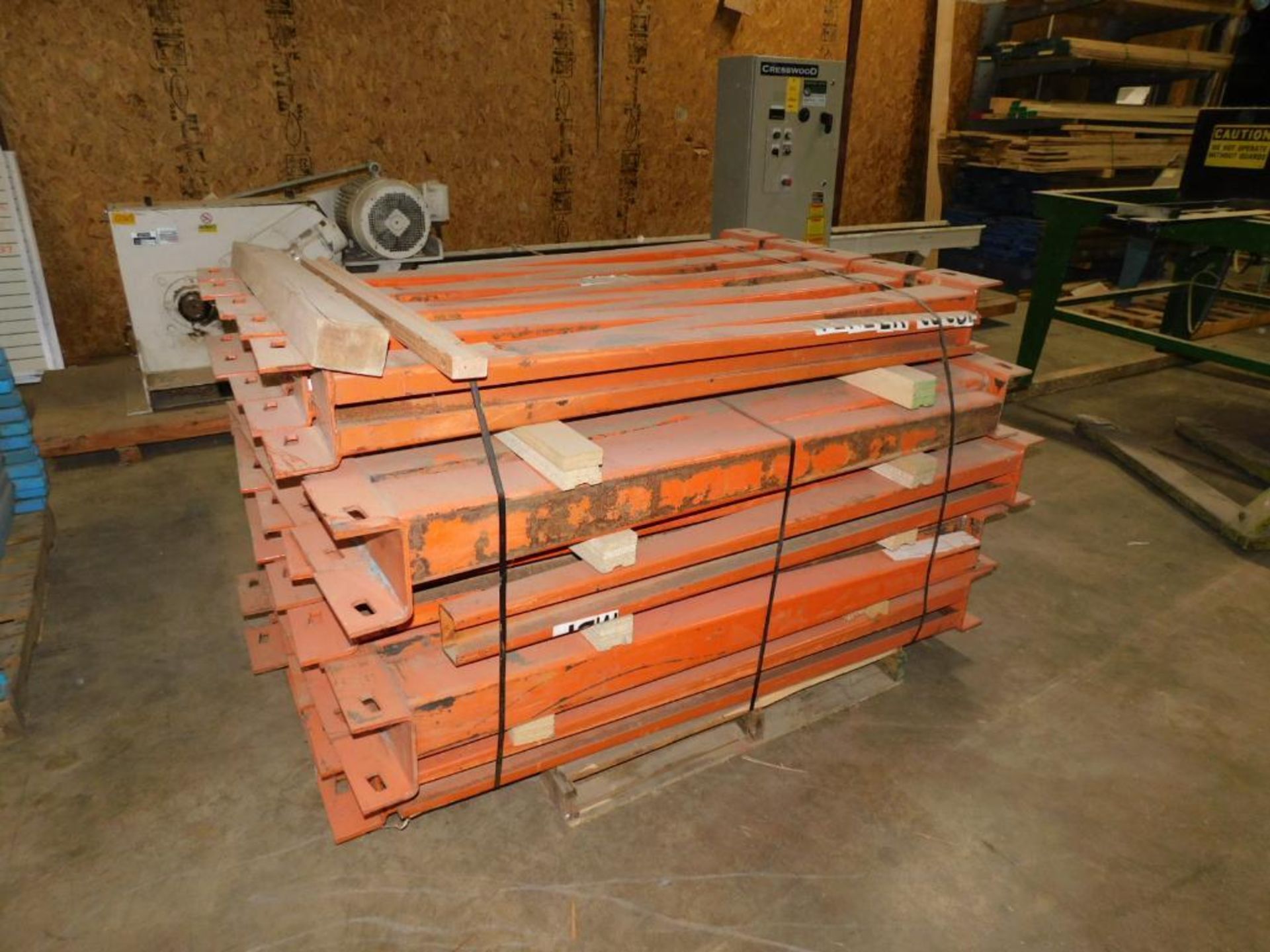 LOT: (10) 15' Double Side, (5) 15' Single Side Cantilever Racks w/Cross Ties, (50 approx.) 5' Arms, - Image 5 of 7