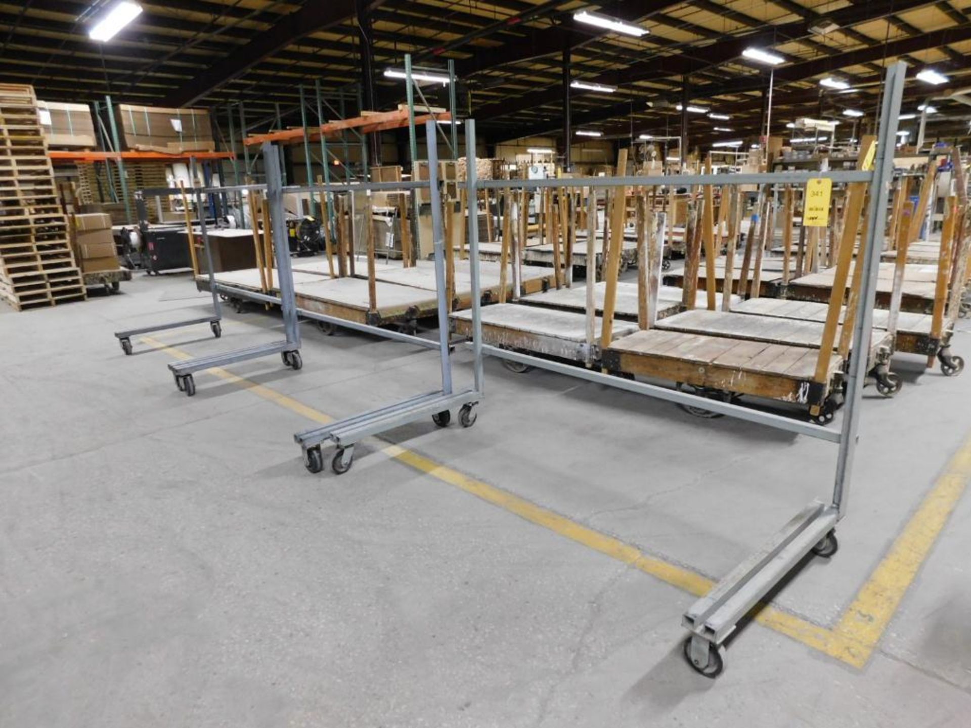 LOT: (3) Rolling Material Carts