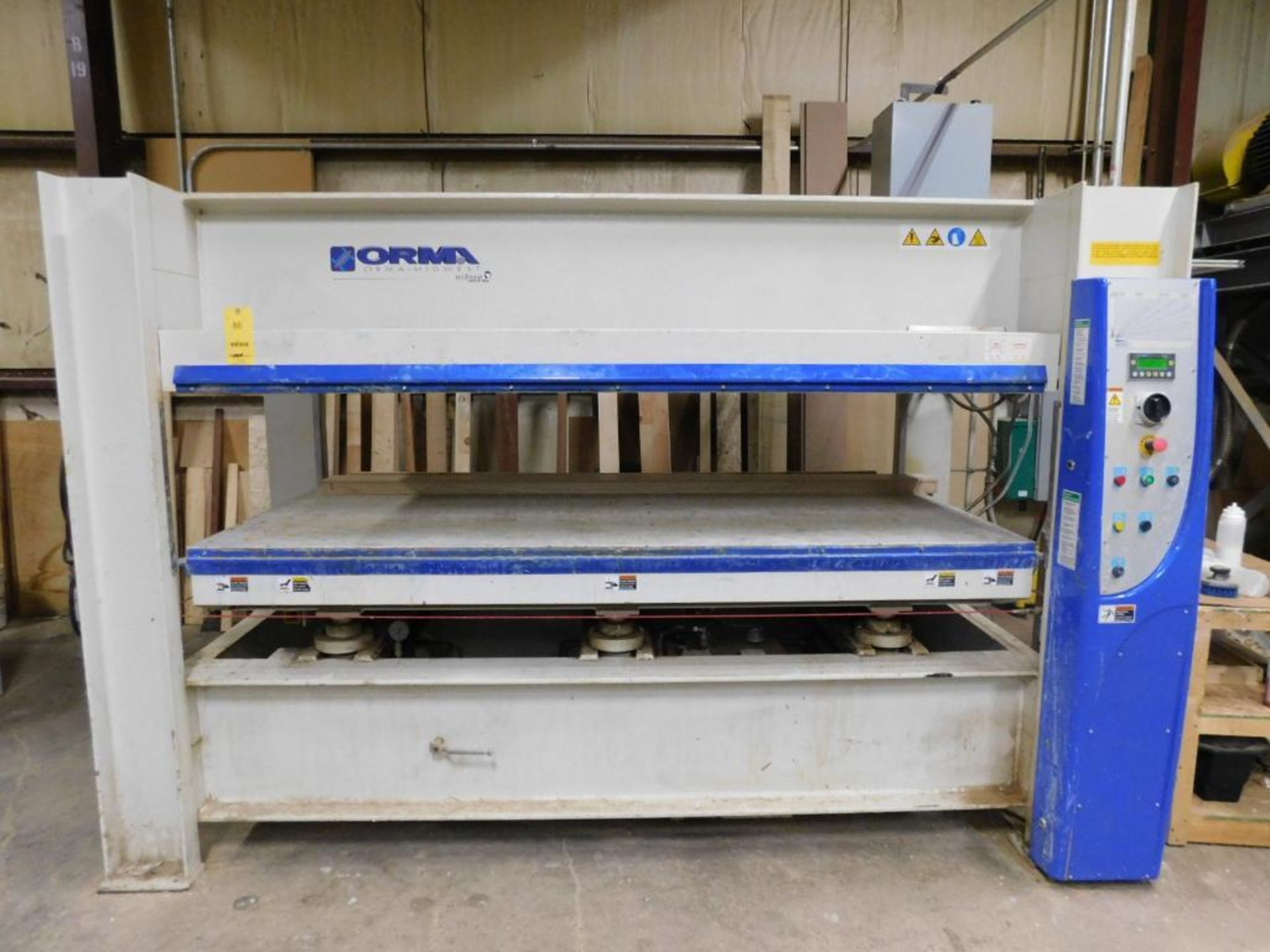 Orma-Midwest 120 Ton Hot Glue Press, Model NPC/Digit 6/100-AS-BO, S/N B0970107 (2007), 50" x 99"