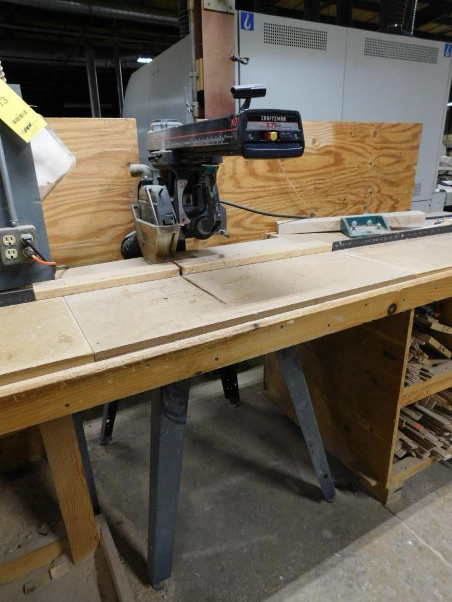 Craftsman 10" Radial Arm Saw, S/N 2937, 2.75 HP - Image 2 of 7