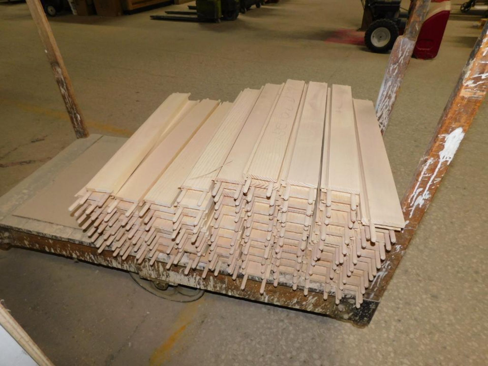 LOT: (30 approx.) Stackable Racks, (12) Carts w/Assorted Wood Door Parts - Image 13 of 20