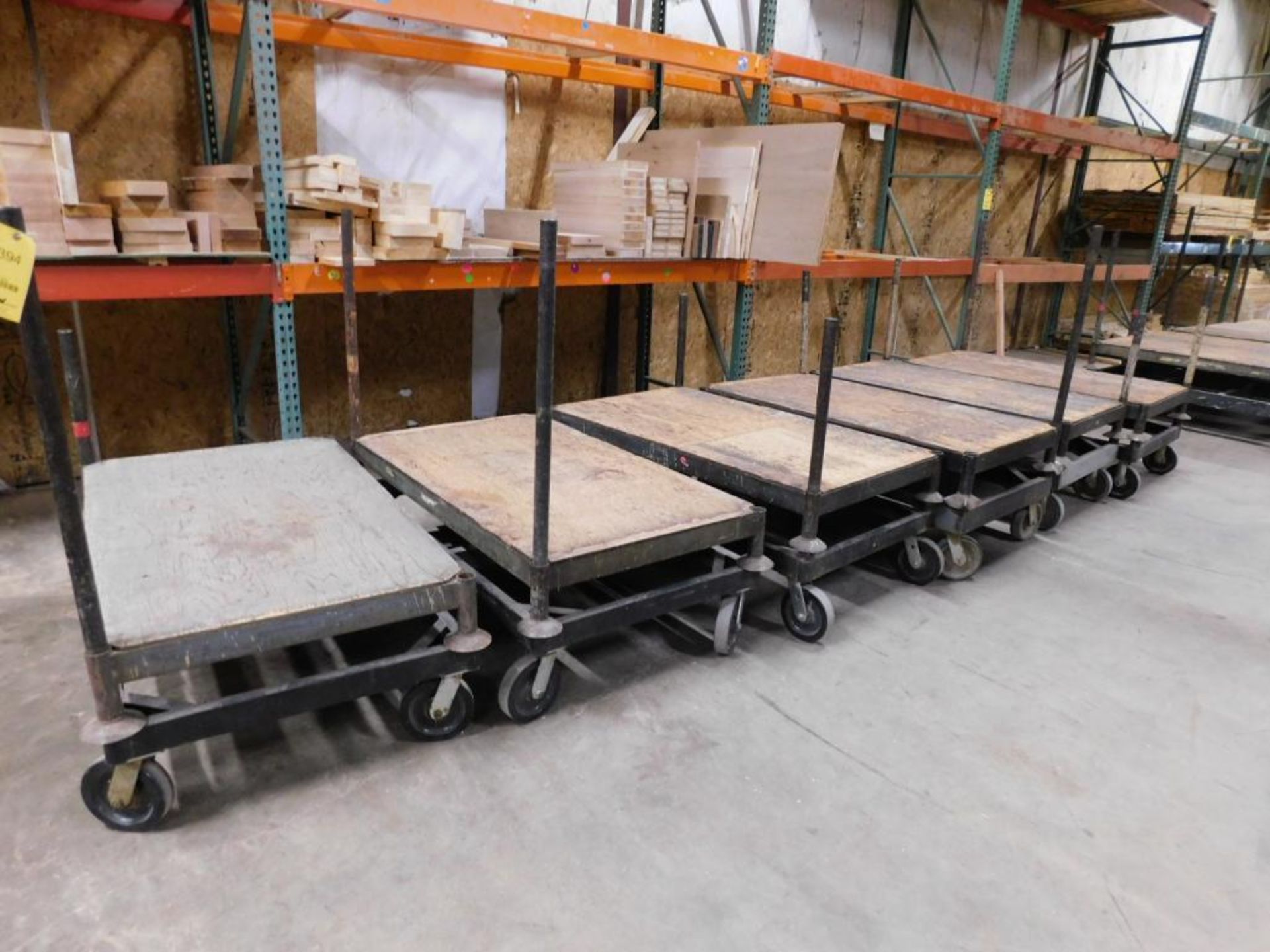 LOT: (6) Rolling Shop Carts