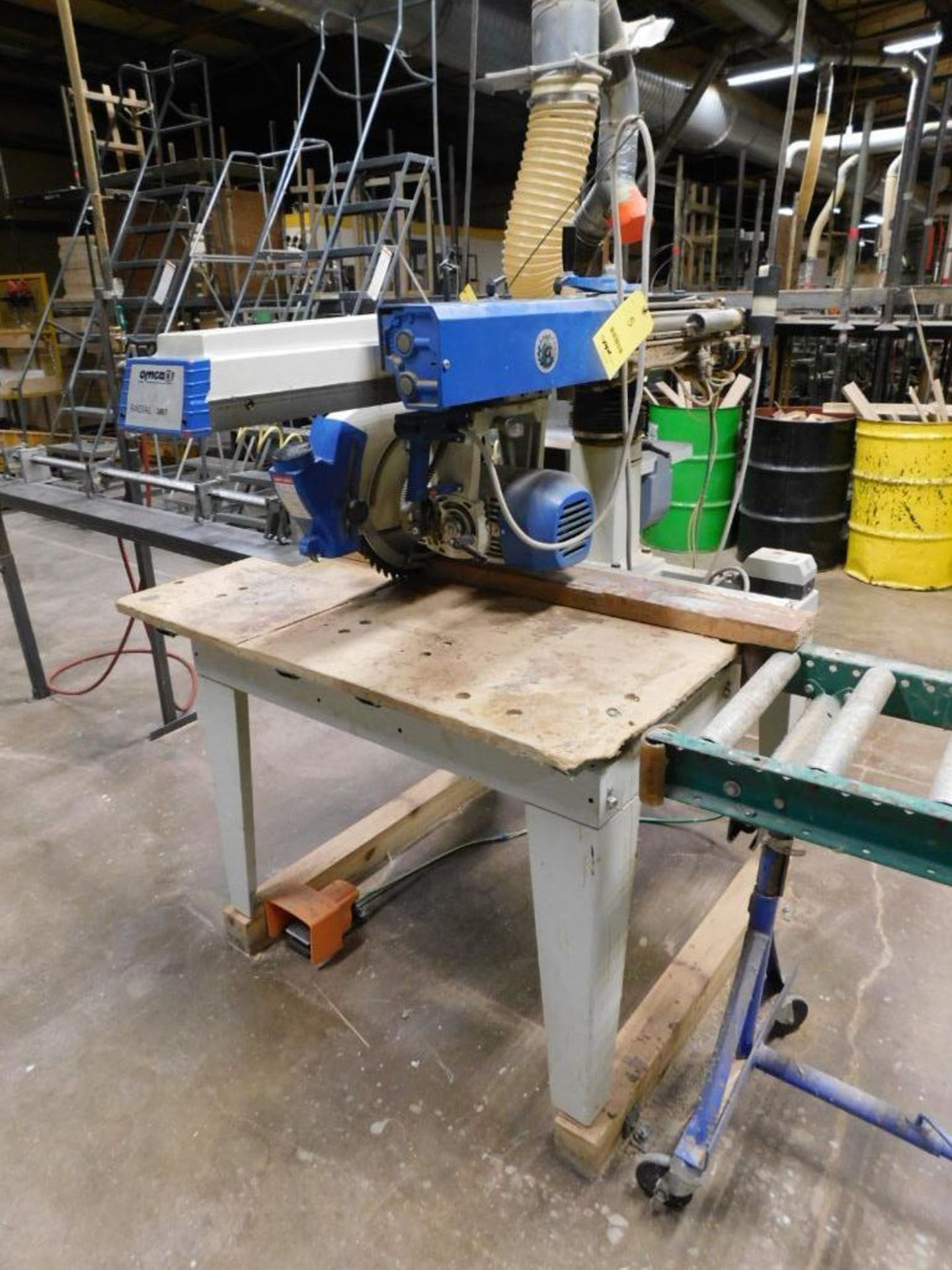 OMGA Radial Arm Saw, Model Radial 700/7 FM US, S/N 01-276003 (2000) Power Feed Foot Pedal, Stock Sto - Image 6 of 10