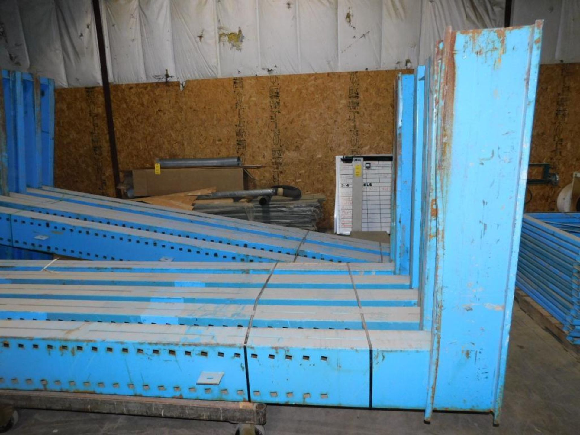 LOT: (10) 15' Double Side, (5) 15' Single Side Cantilever Racks w/Cross Ties, (50 approx.) 5' Arms, - Image 3 of 7