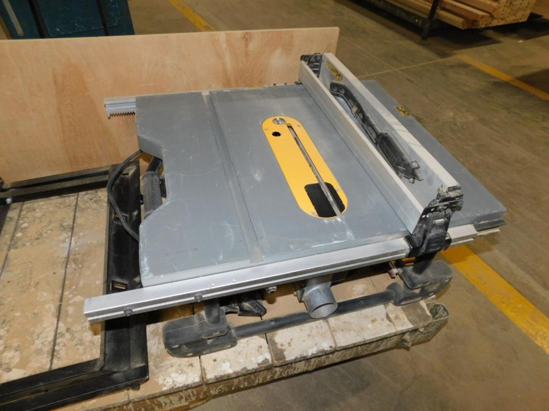 Dewalt Portable 10" Table Saw w/Stand & Rolling Shop Cart - Image 2 of 5