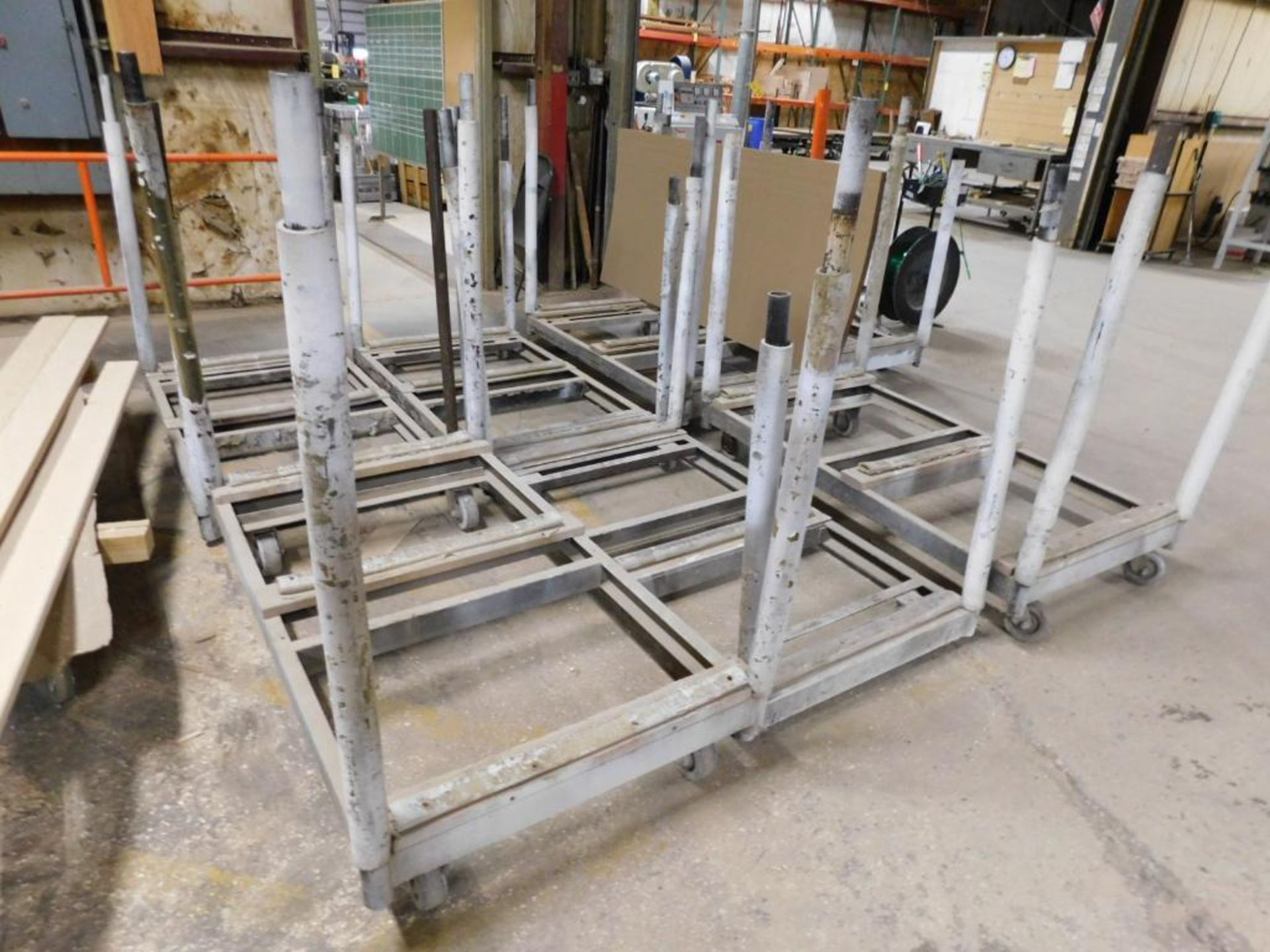 LOT: (8) Rolling Material Carts