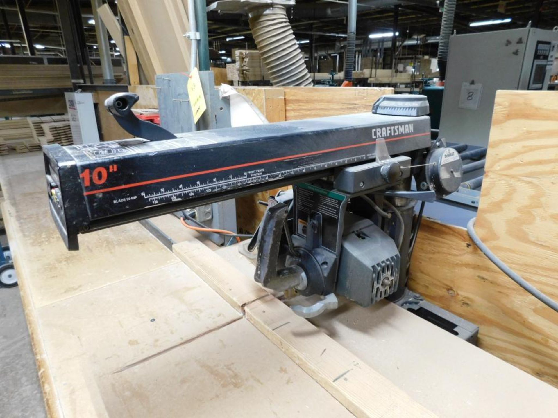 Craftsman 10" Radial Arm Saw, S/N 2937, 2.75 HP - Image 4 of 7