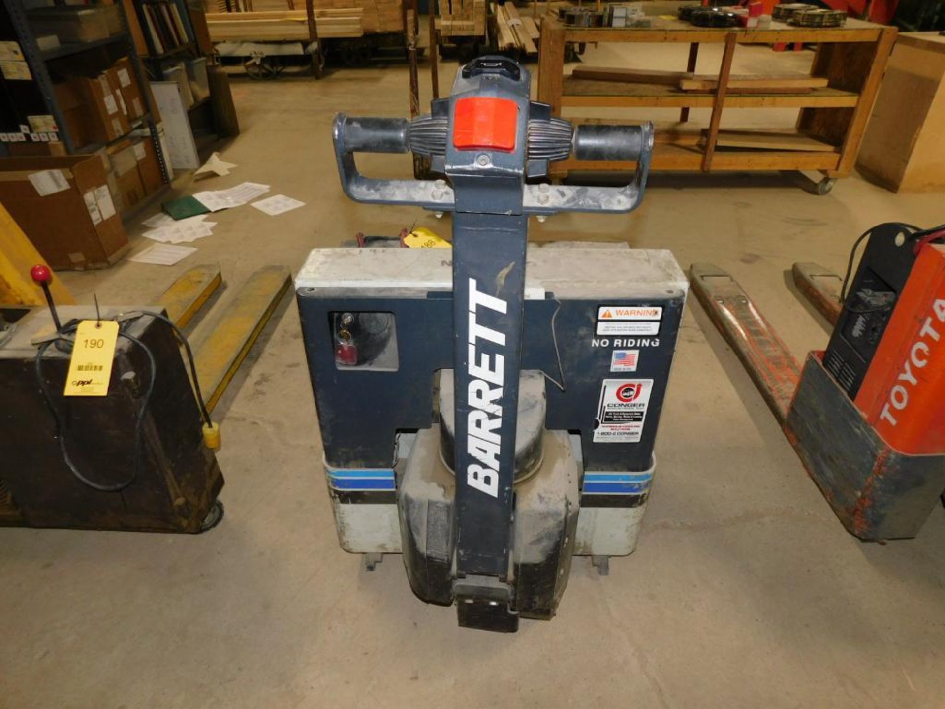 Barrett Walk Behind Electrohydraulic Pallet Jack, Model EWP-40, S/N 38-12500, 24v System, 4500 lb. t - Image 2 of 5