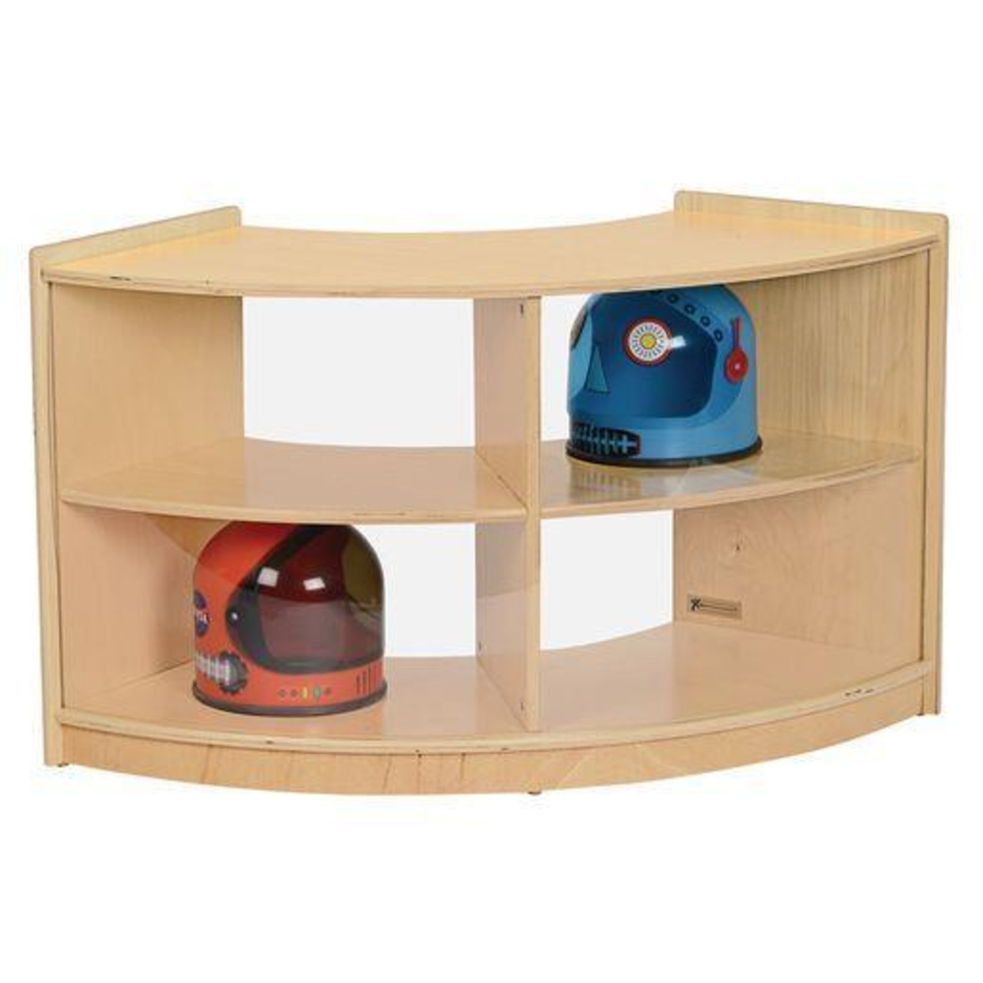 LOT: (5) Children's Factory My Perfect Classroom Toddler Curved Storage