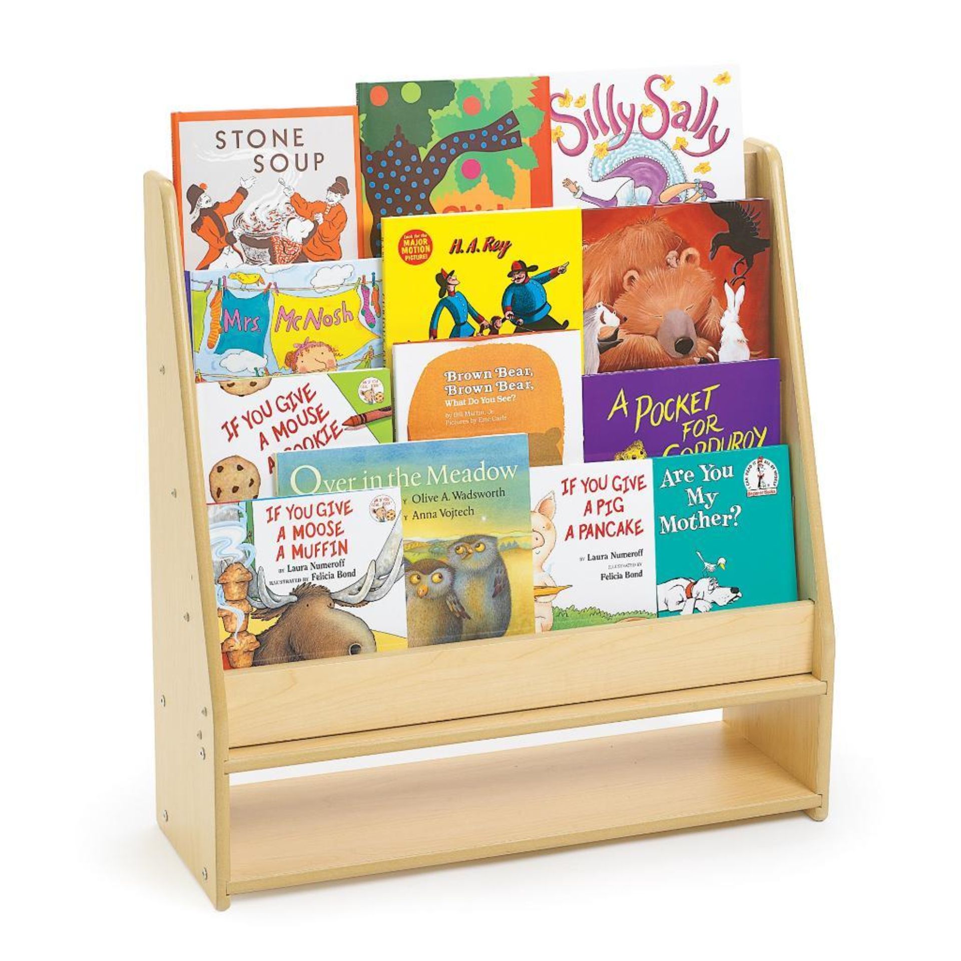 LOT: (15) Children's Factory Value Line 4-Shelf Book Display