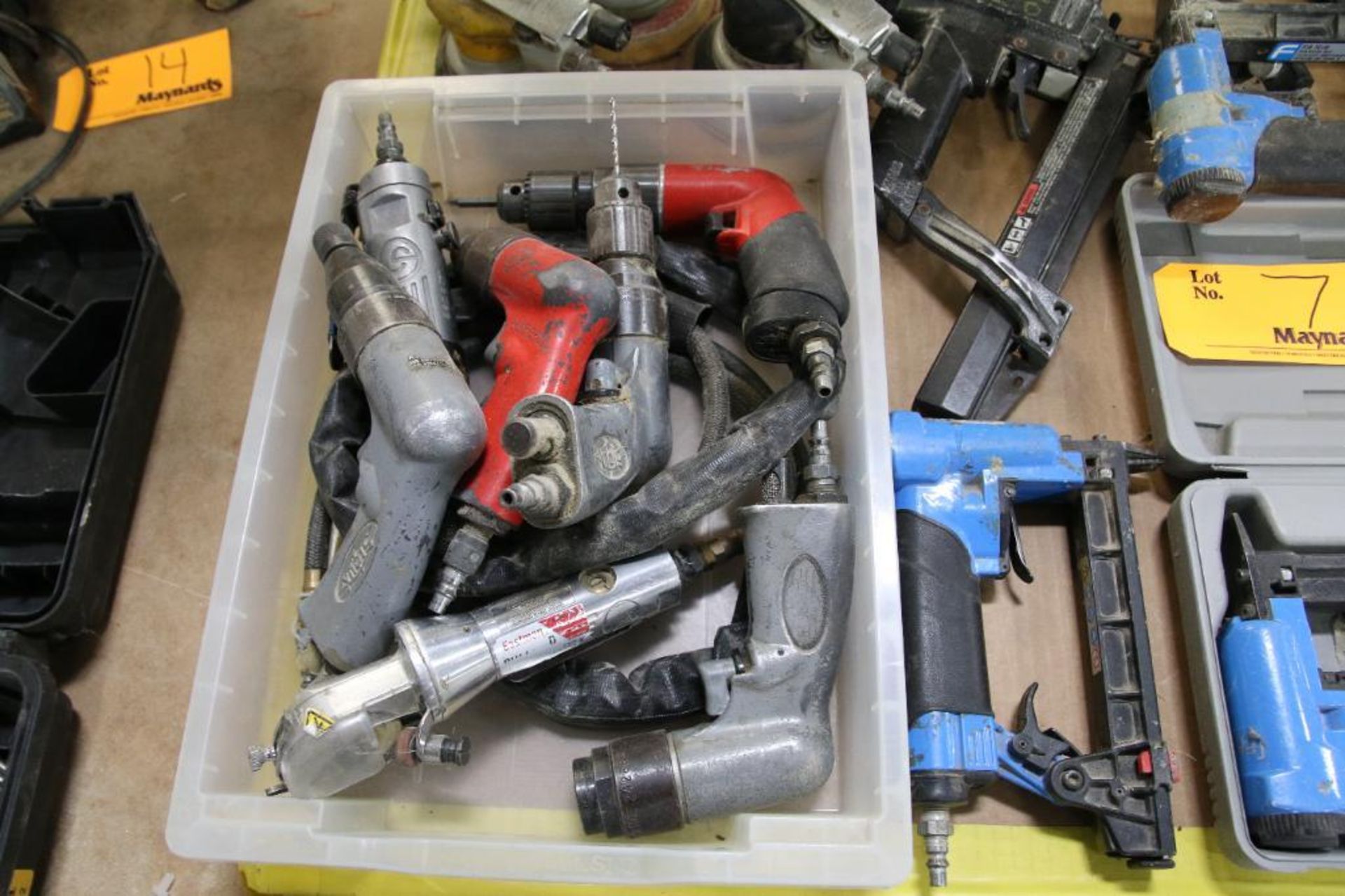 LOT: Air-Powered Hand Tools Including Orbital Sanders, Drills, Staple and Nail Guns - Image 2 of 4