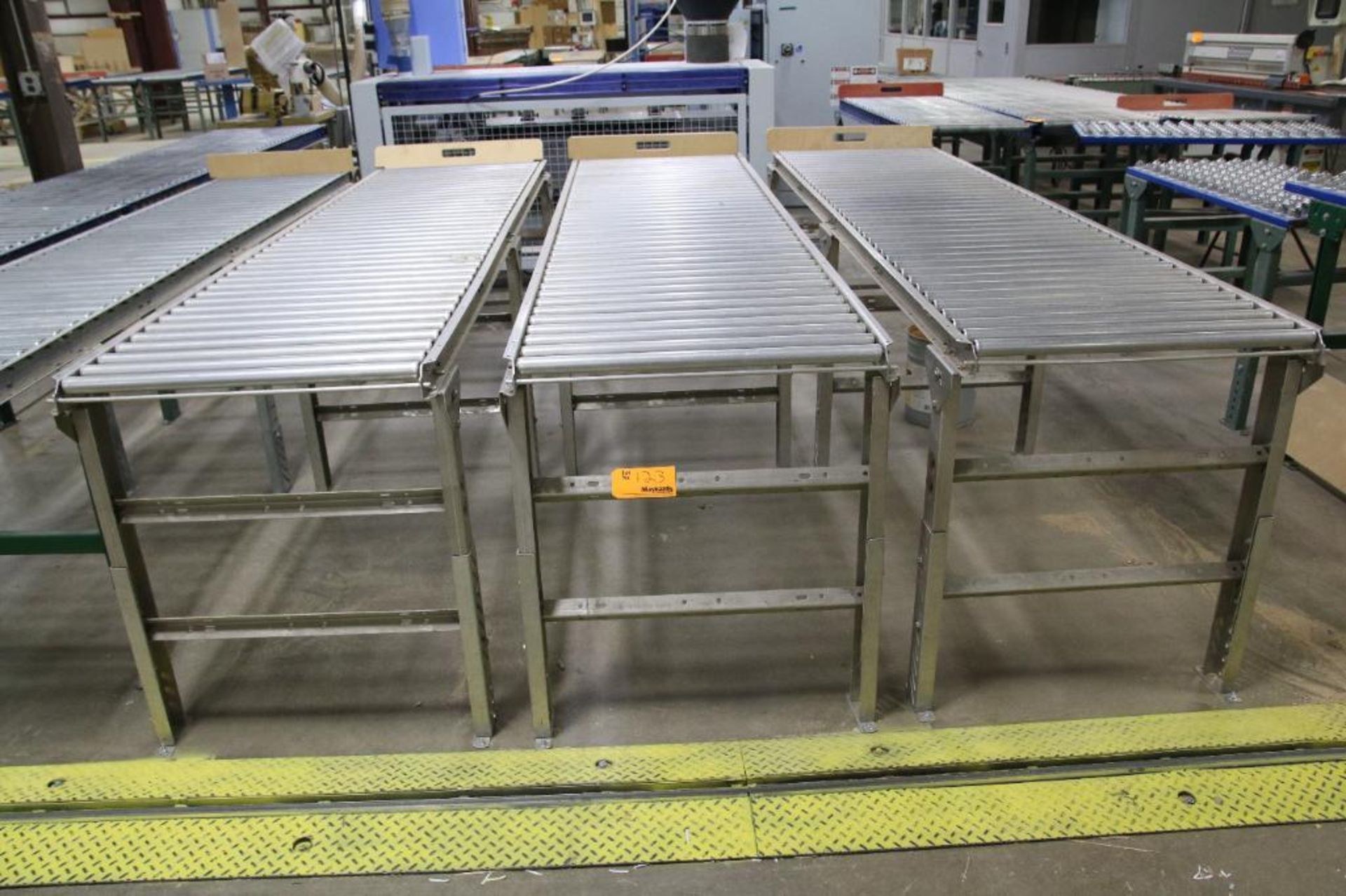 LOT: (3) Roller Conveyor Lines, All Three are 120" x 30" x 36" High