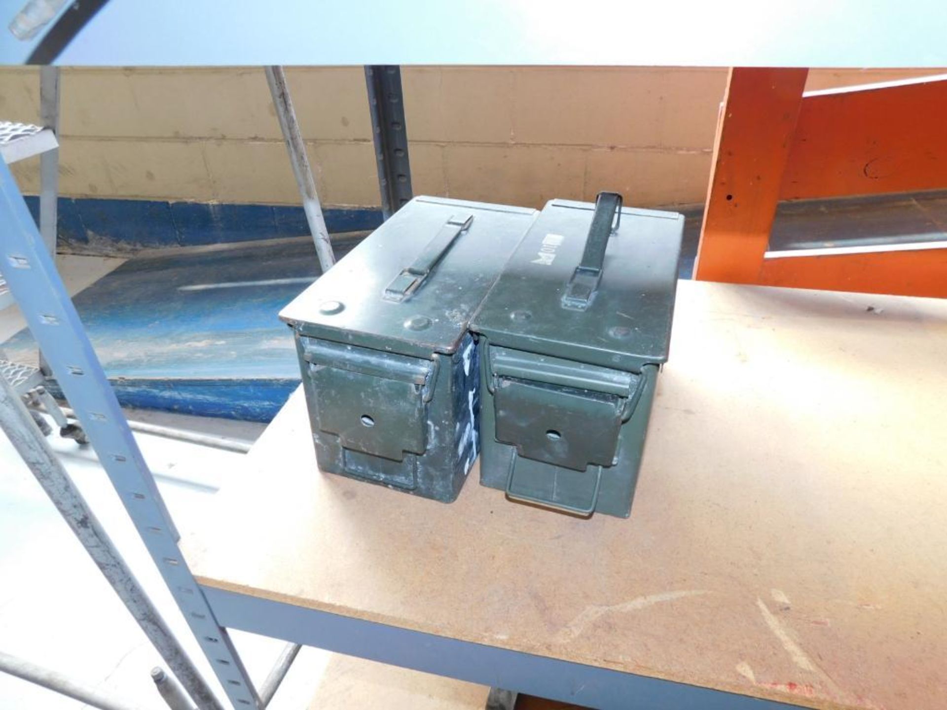 LOT: (2) Racks, Contents of (1) Rack, Assorted Pullers, Alignment Tools, (2) Ammo Cases, etc. - Image 9 of 9