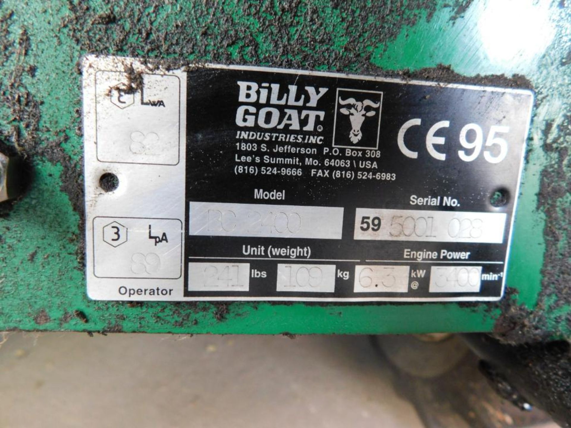 Billy Goat BC2400 26" Rough Cut Walk Behind Mower w/Briggs & Stratton 8.5 HP Gas Motor - Image 6 of 6
