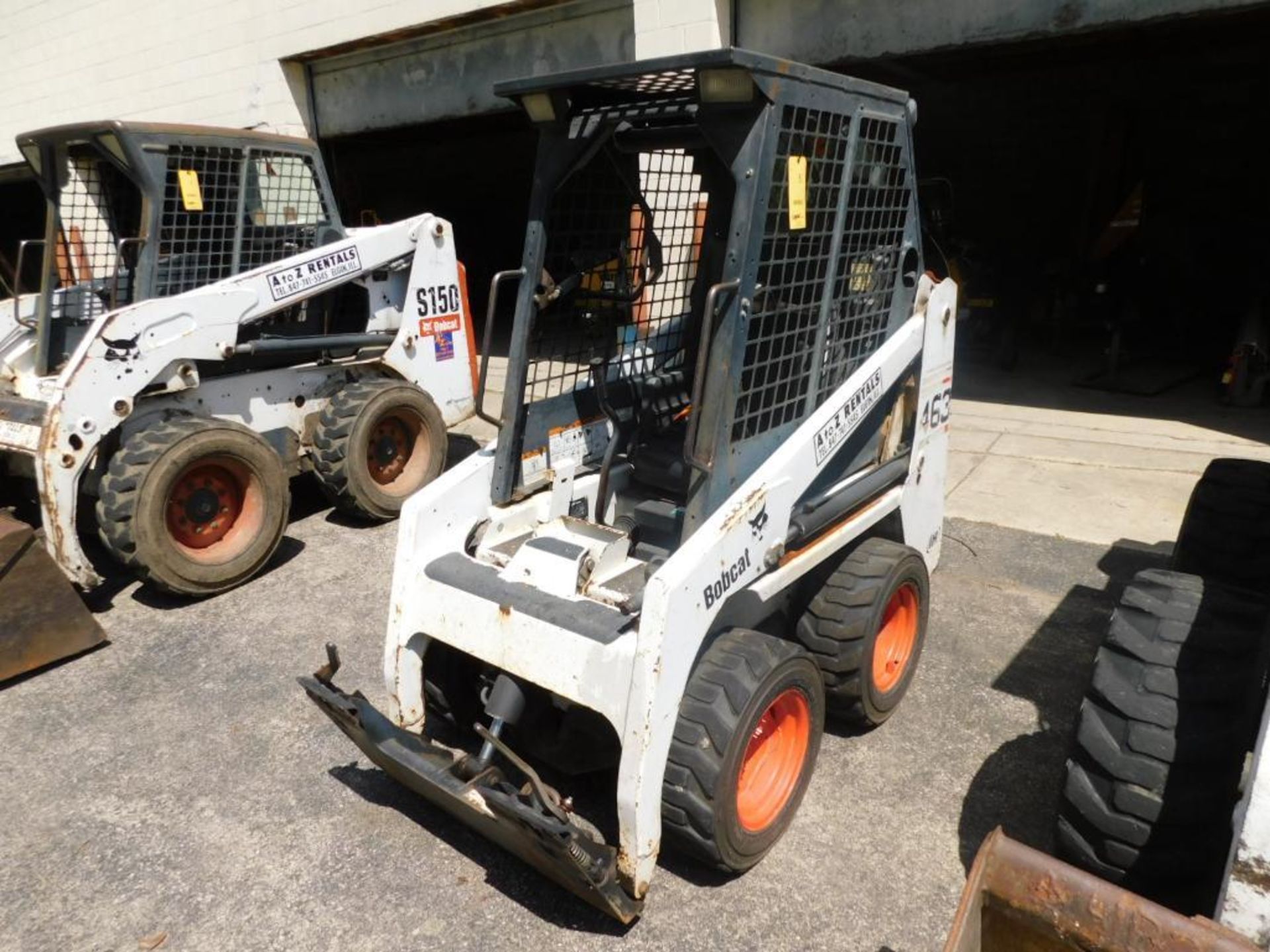 2003 Bobcat 463 Compact Skid Steer Loader, 67" Removable Tooth Bucket, Rubber Tire, Diesel, 2146 Hou