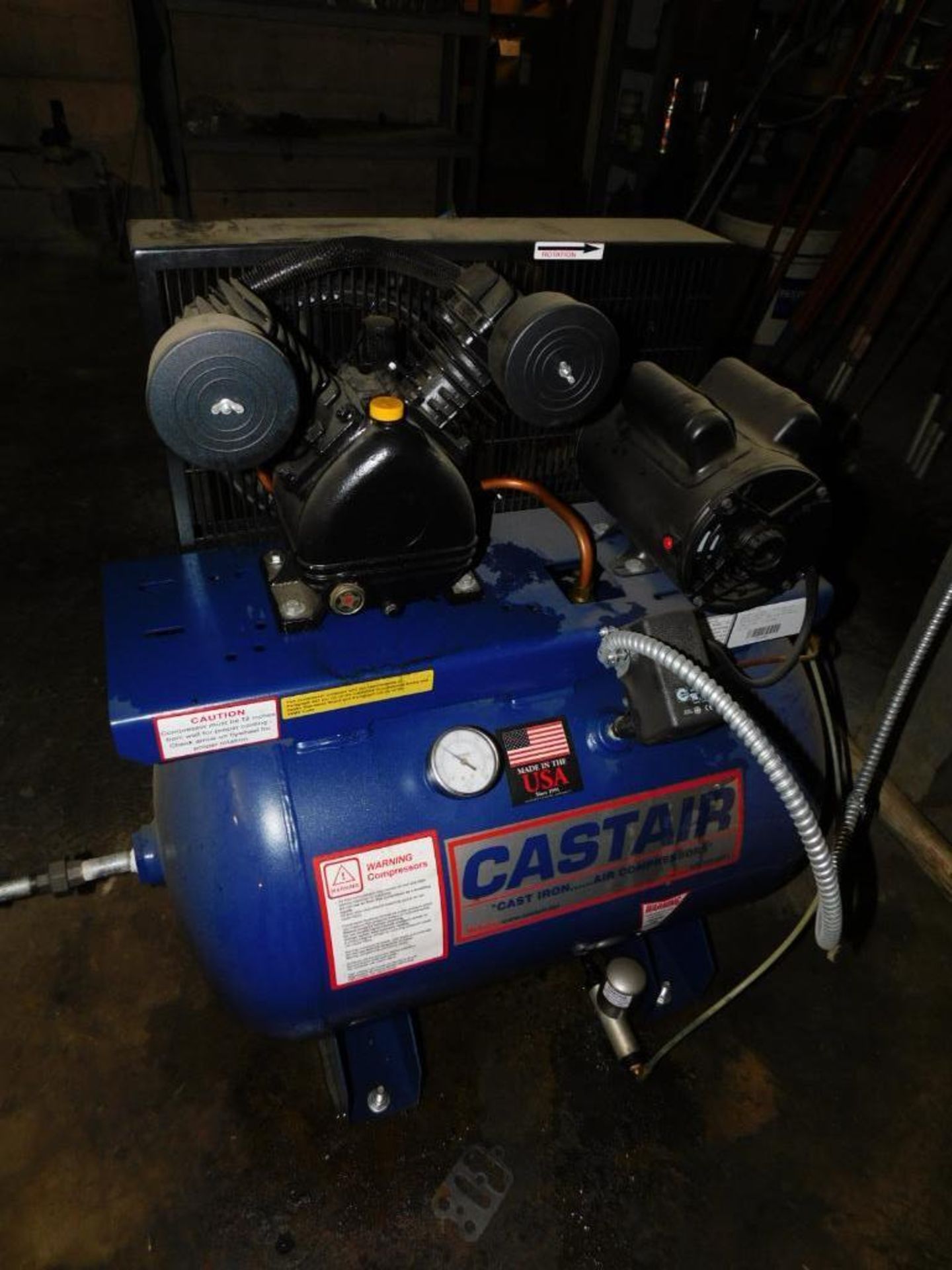 Castair C213H50 Air Compressor, 2 HP, 30-Gallon, S/N 12041813155 - Image 2 of 5