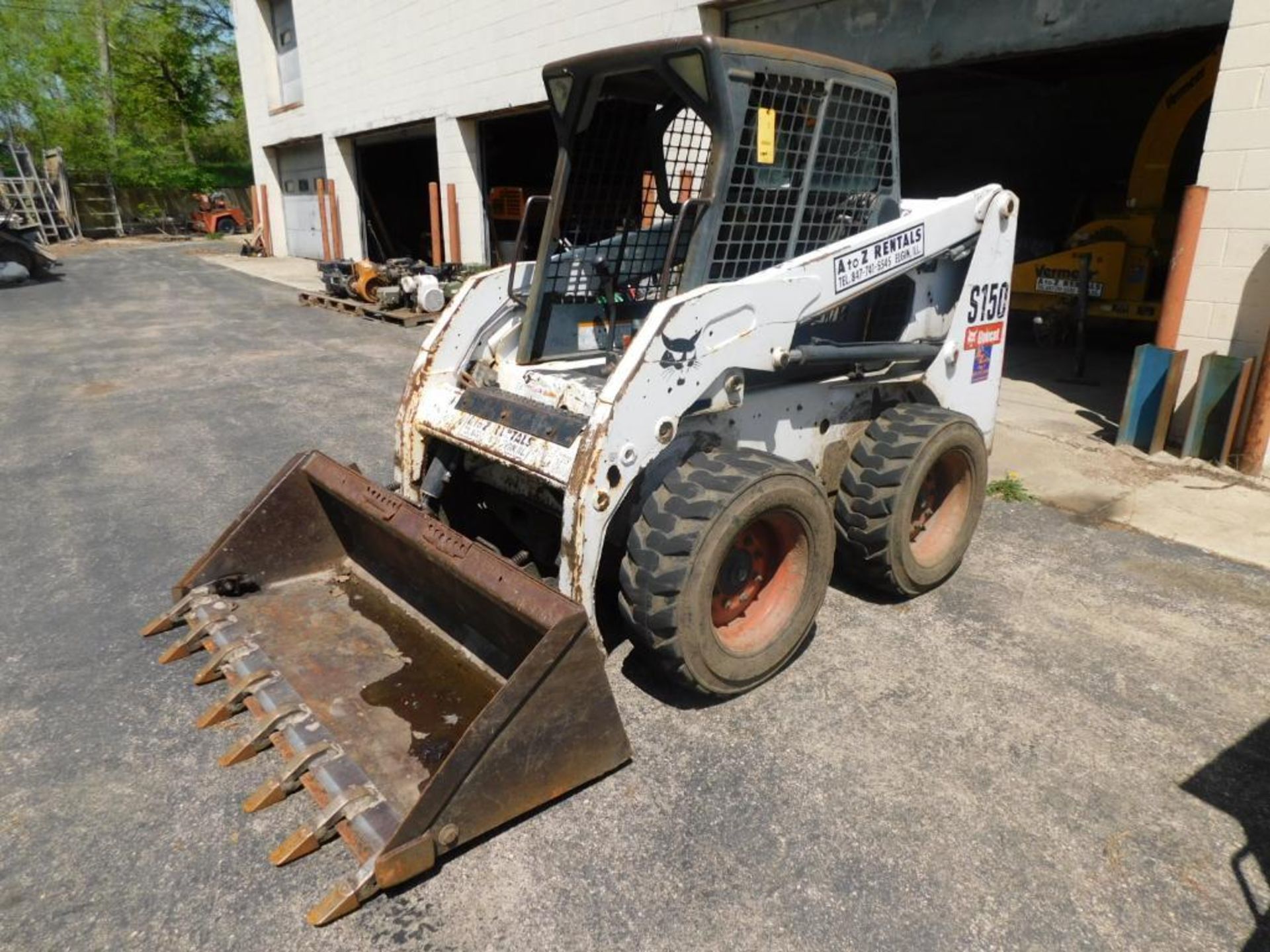 2007 Bobcat S150 Skid Steer Loader, 67" Removable Tooth Bucket, Rubber Tire, Diesel, 2677 Hours Indi