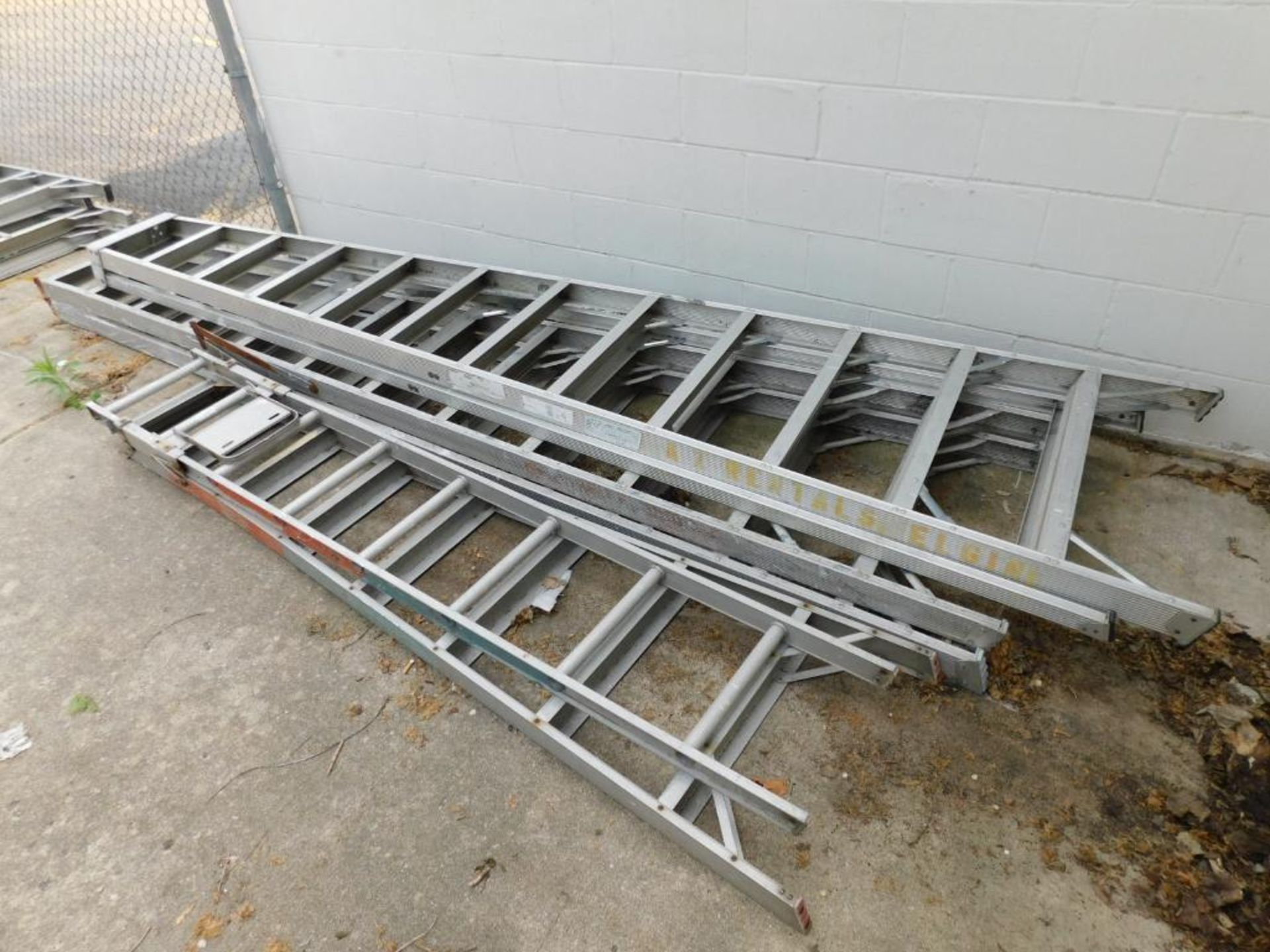 LOT: Aluminum A-Frame Ladders, (2) 12', (1) 8' - Image 2 of 3