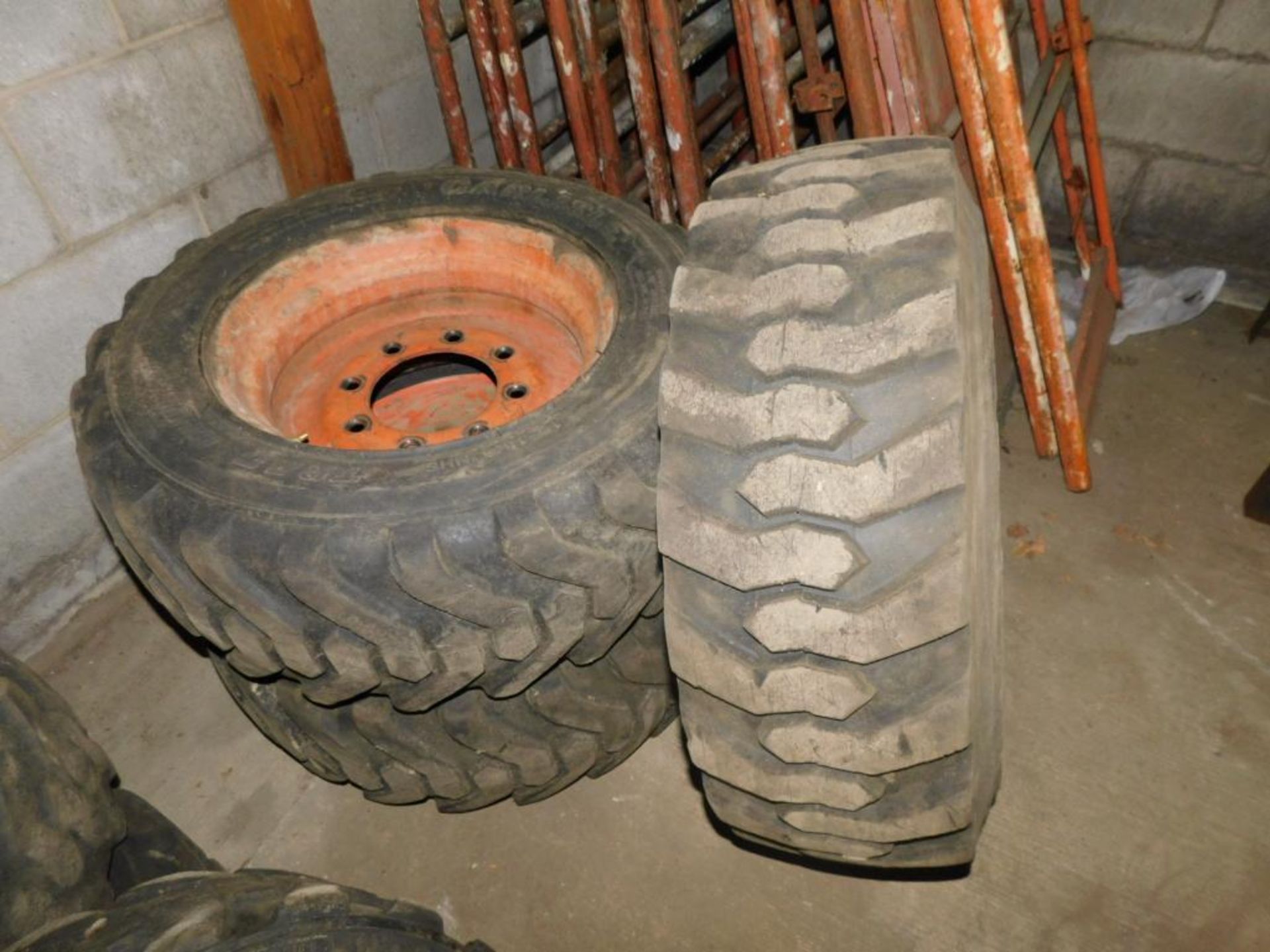 LOT: (1) Bobcat 10-16.5 NHS, (2) Carlisle Trac Chief 10-16.5 NHS Skid Steer Tires - Image 2 of 3