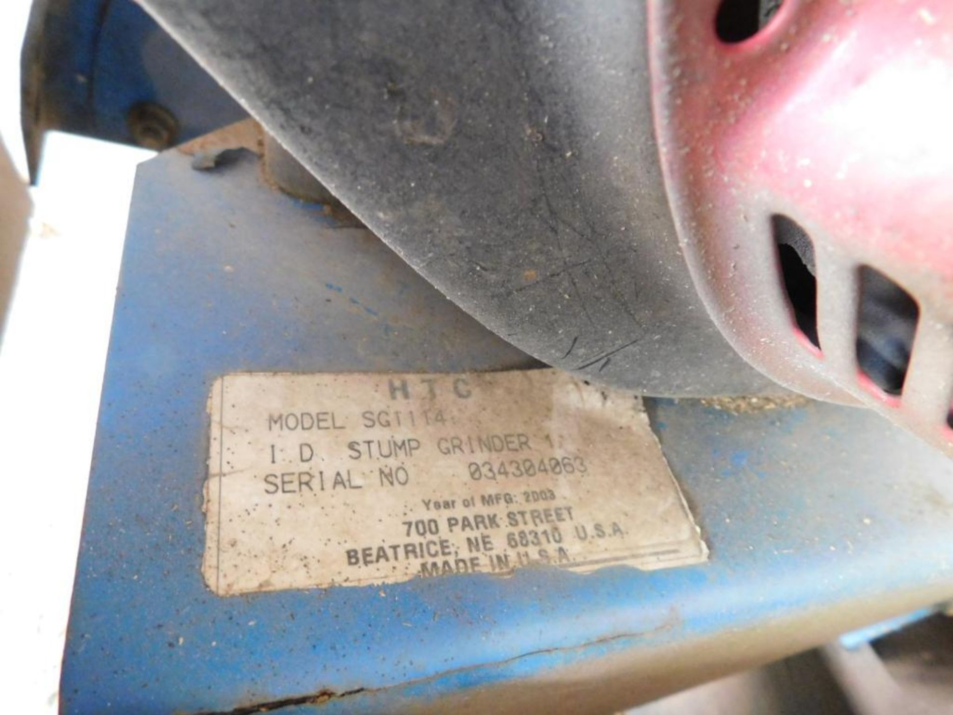 Bluebird SG1114 Gas Stump Grinder, 11 HP, S/N 034304063 - Image 10 of 10