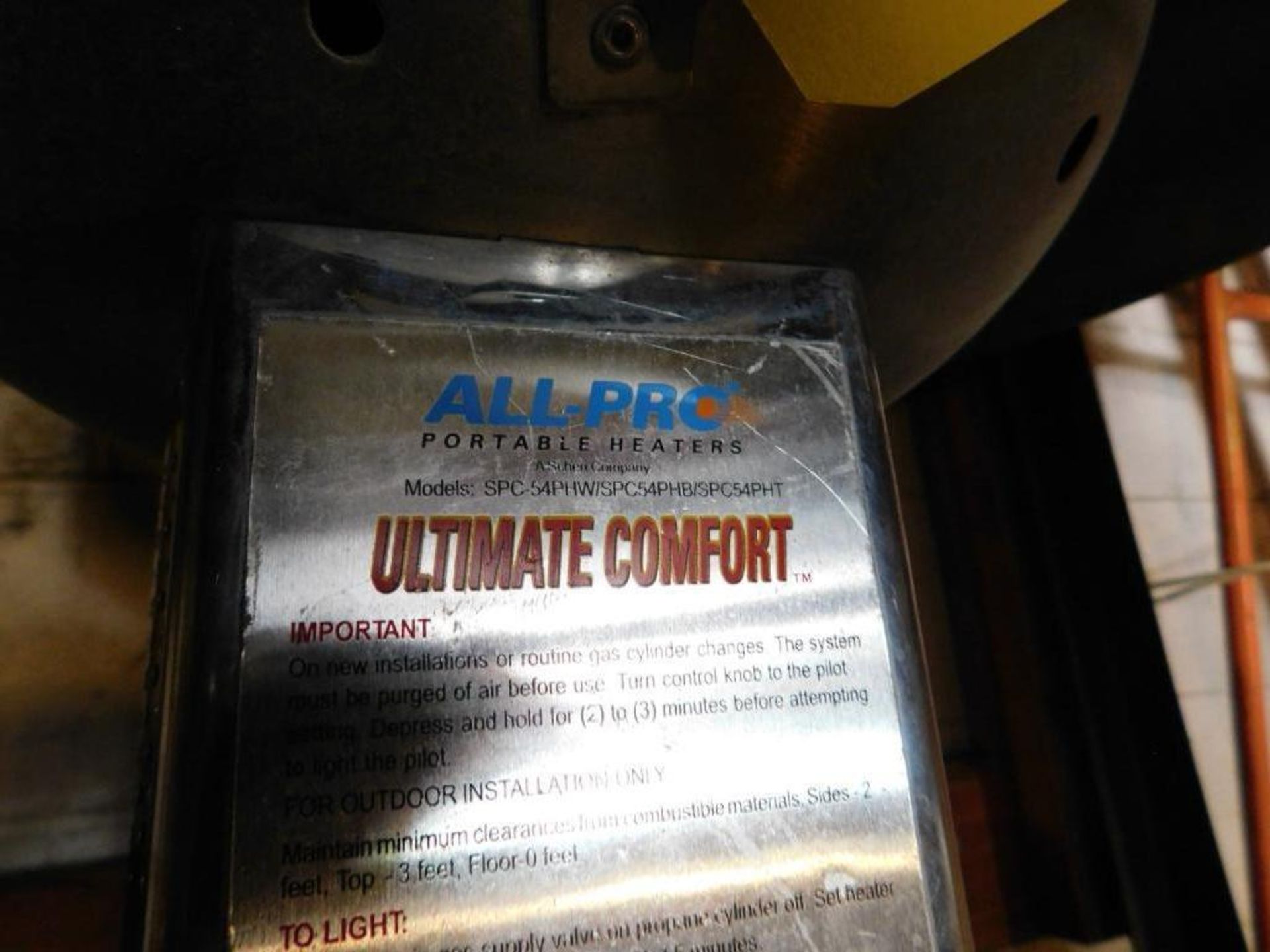 All Pro Ultimate Comfort Propane Patio Heater - Image 3 of 3