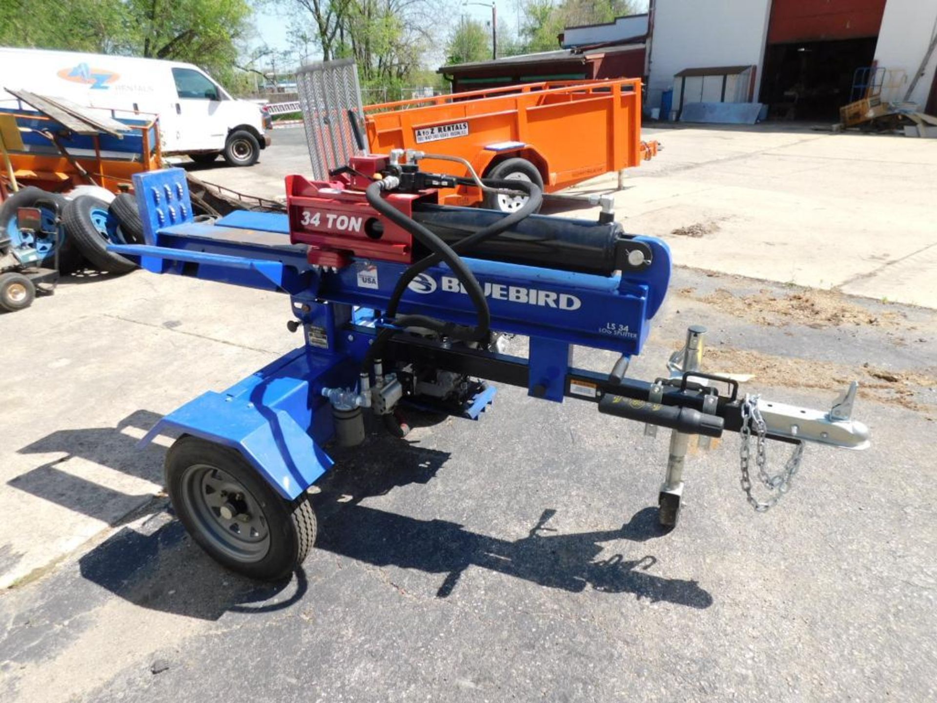 Bluebird LS34 Vertical/Horizontal Log Splitter, 34-Ton Towable, Honda GX270 Gas Motor, VIN 4B9B1L7S6 - Image 5 of 11