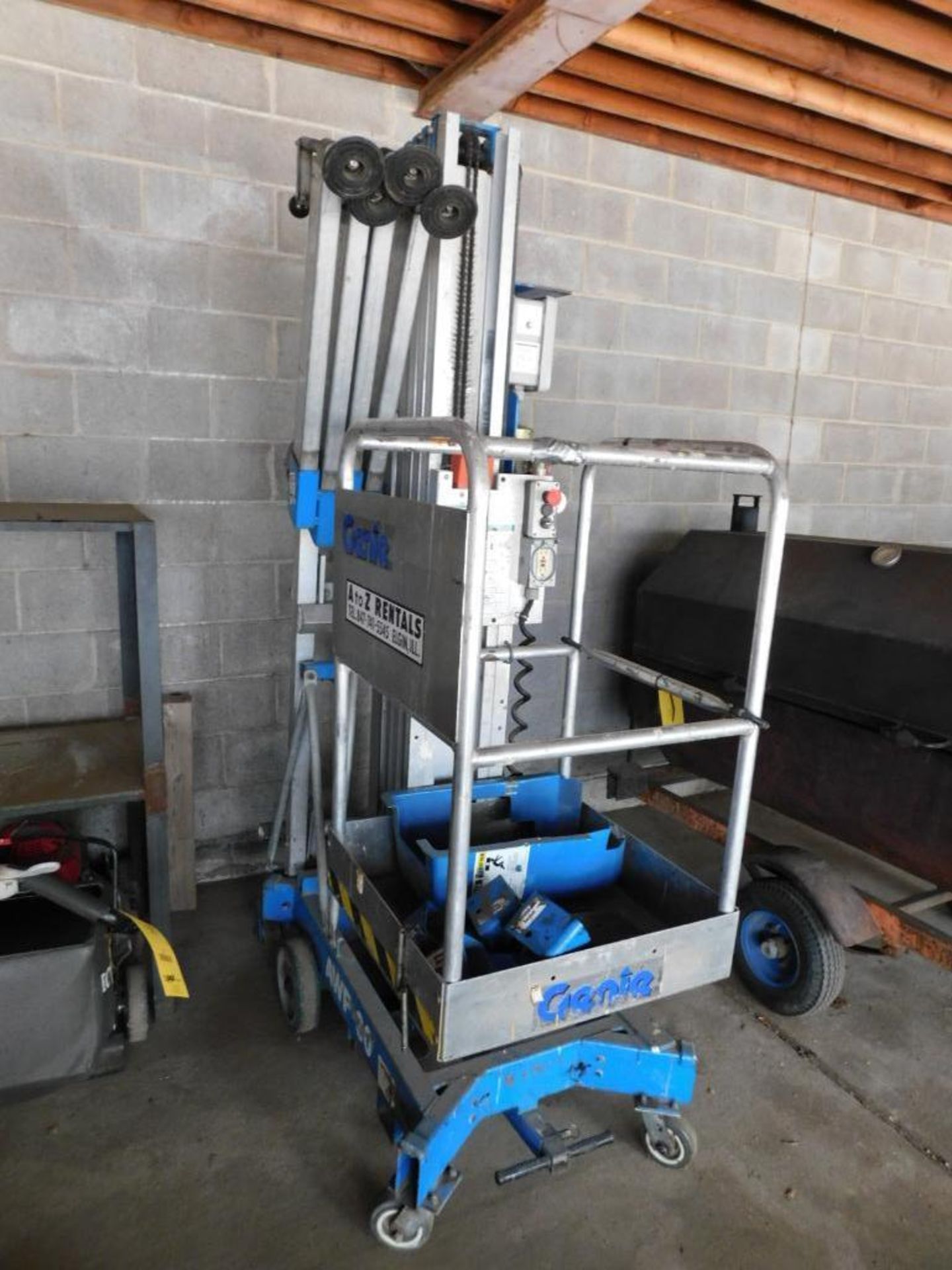 Genie AWP-30 One Man DC Power Portable Aerial Work Platform, 30' Max Work Height, 300 Lb. Weight Cap - Image 6 of 18