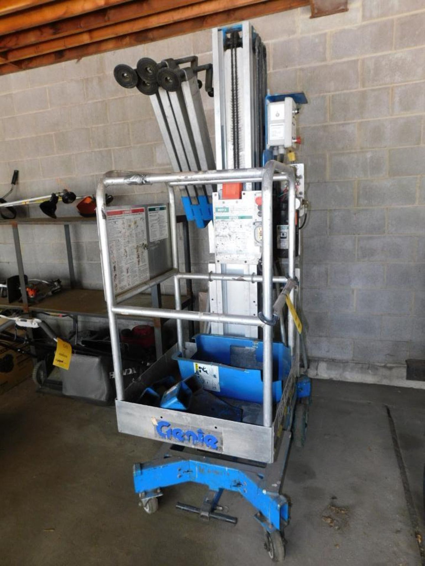 Genie AWP-30 One Man DC Power Portable Aerial Work Platform, 30' Max Work Height, 300 Lb. Weight Cap - Image 4 of 18