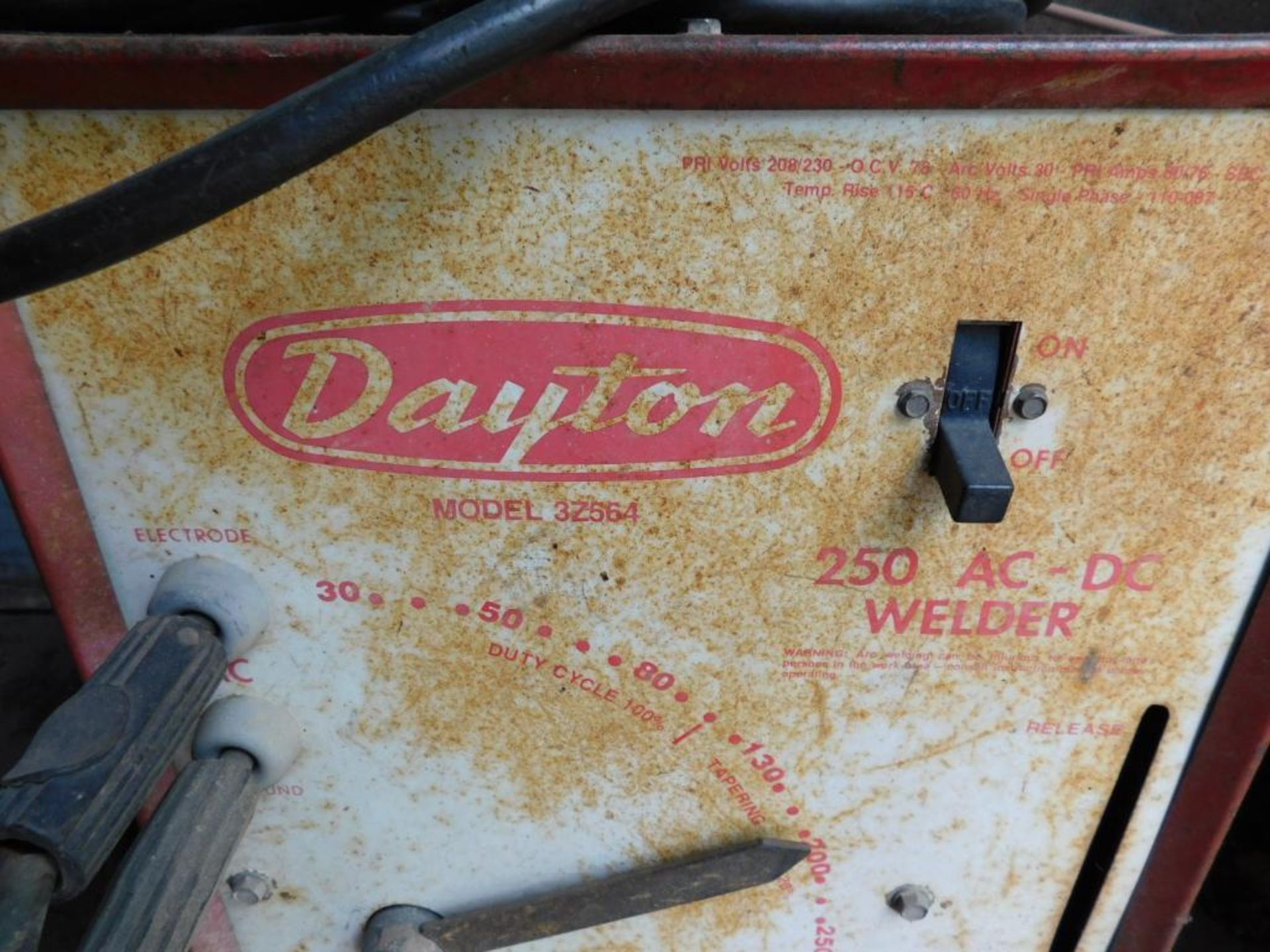 Dayton 250 Model 3Z564 AC-DC Welder - Image 4 of 4