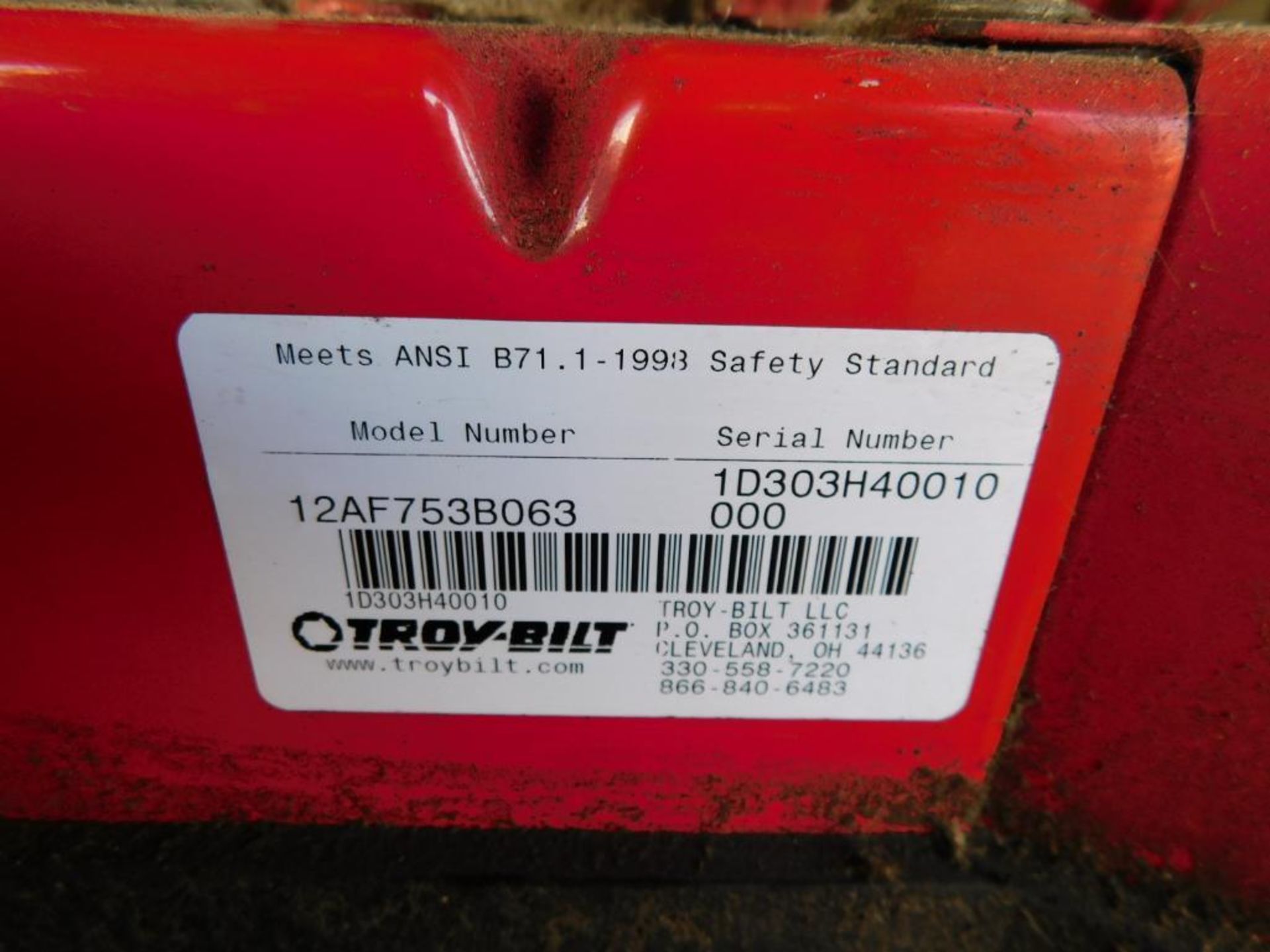 Troy-Bilt 12AF753B063 33" Combination Deck Wide Cut Mower w/Briggs & Stratton, 9 HP Gas Motor - Image 8 of 8
