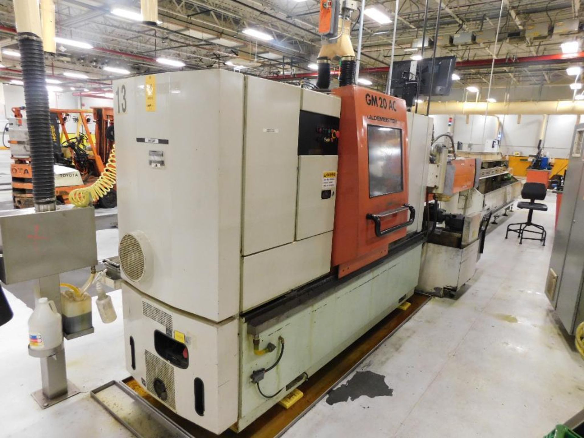 Gildemeister GM20AC Multi Spindle Lathe w/IEMCA Bar Feed System & Chip Conveyor, S/N 3103-0207(1995)