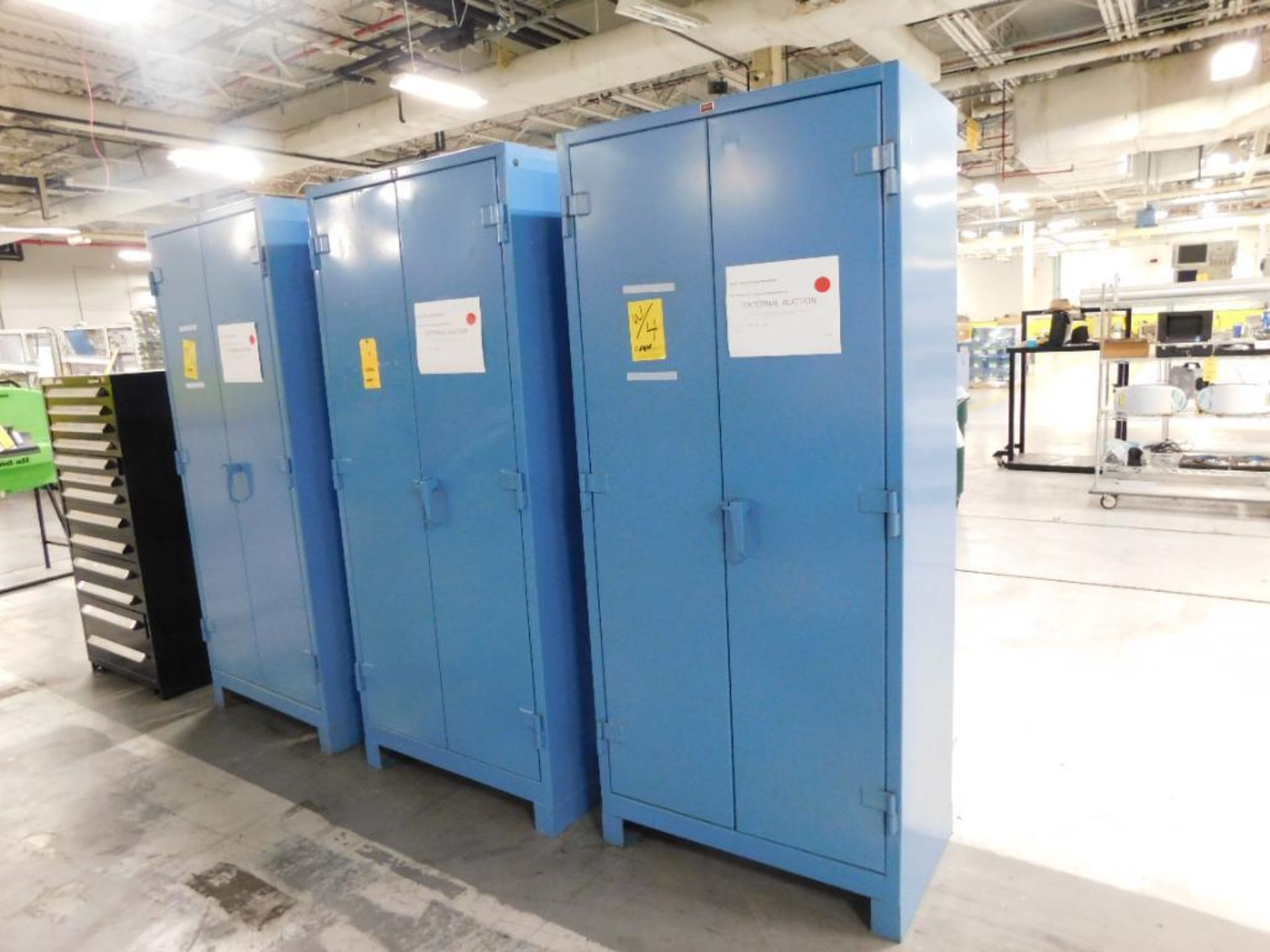 LOT: (3) Lyon Heavy Duty Lockable Steel Storage Cabinets