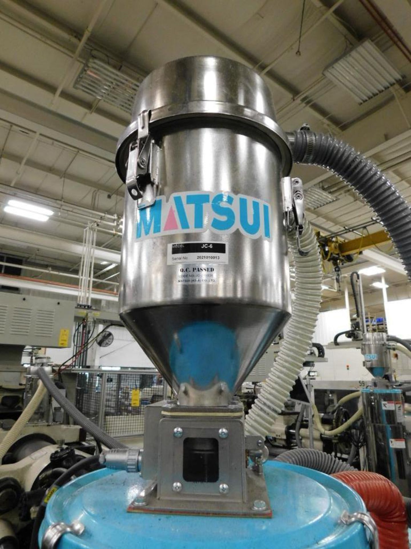 Matsui Dryer Model MJ5I-150U w/66 lb. Hoppers on Cart, S/N 72-001012-00500, (2020) - Image 4 of 6